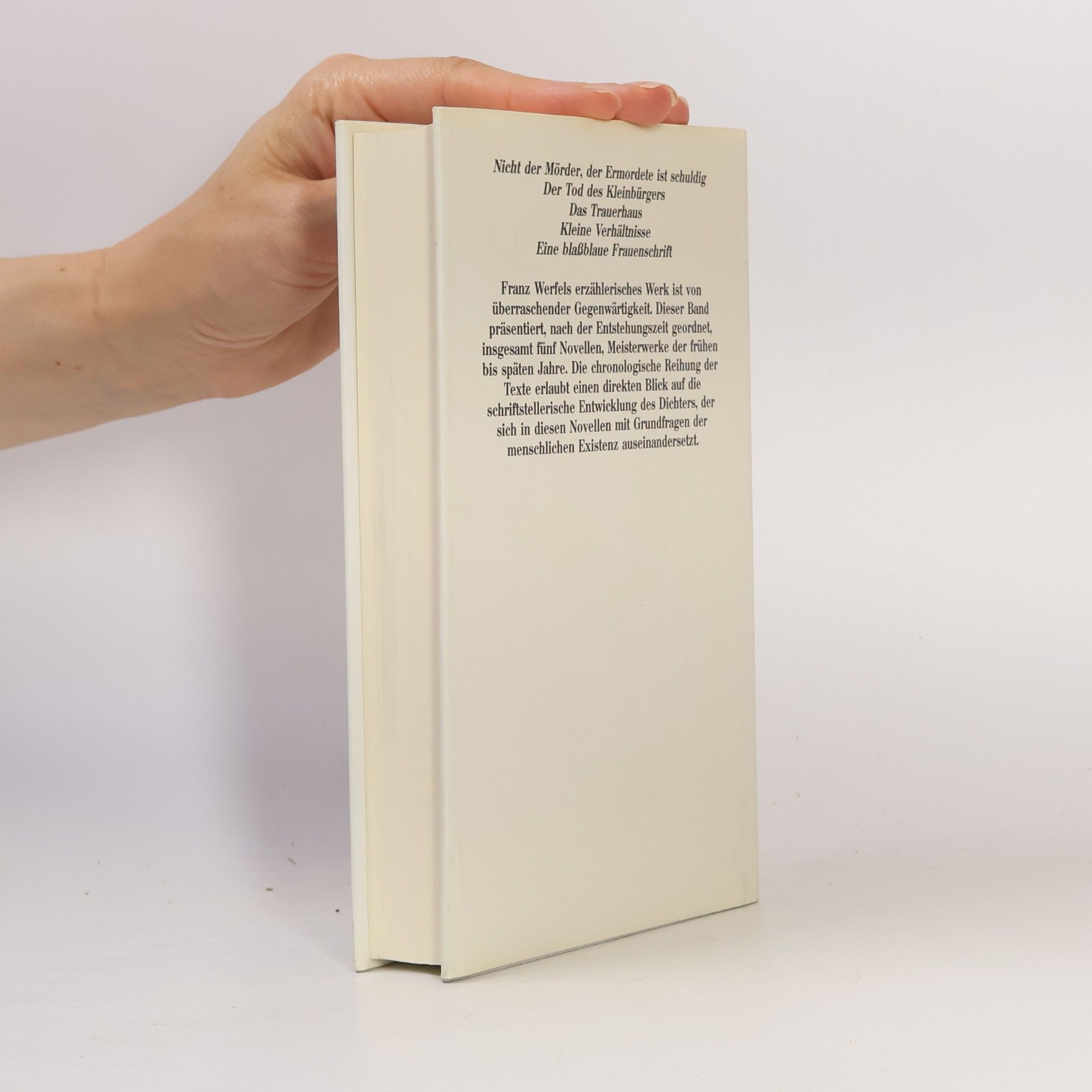 Franz Werfel Eine blassblaue Frauenschrift
