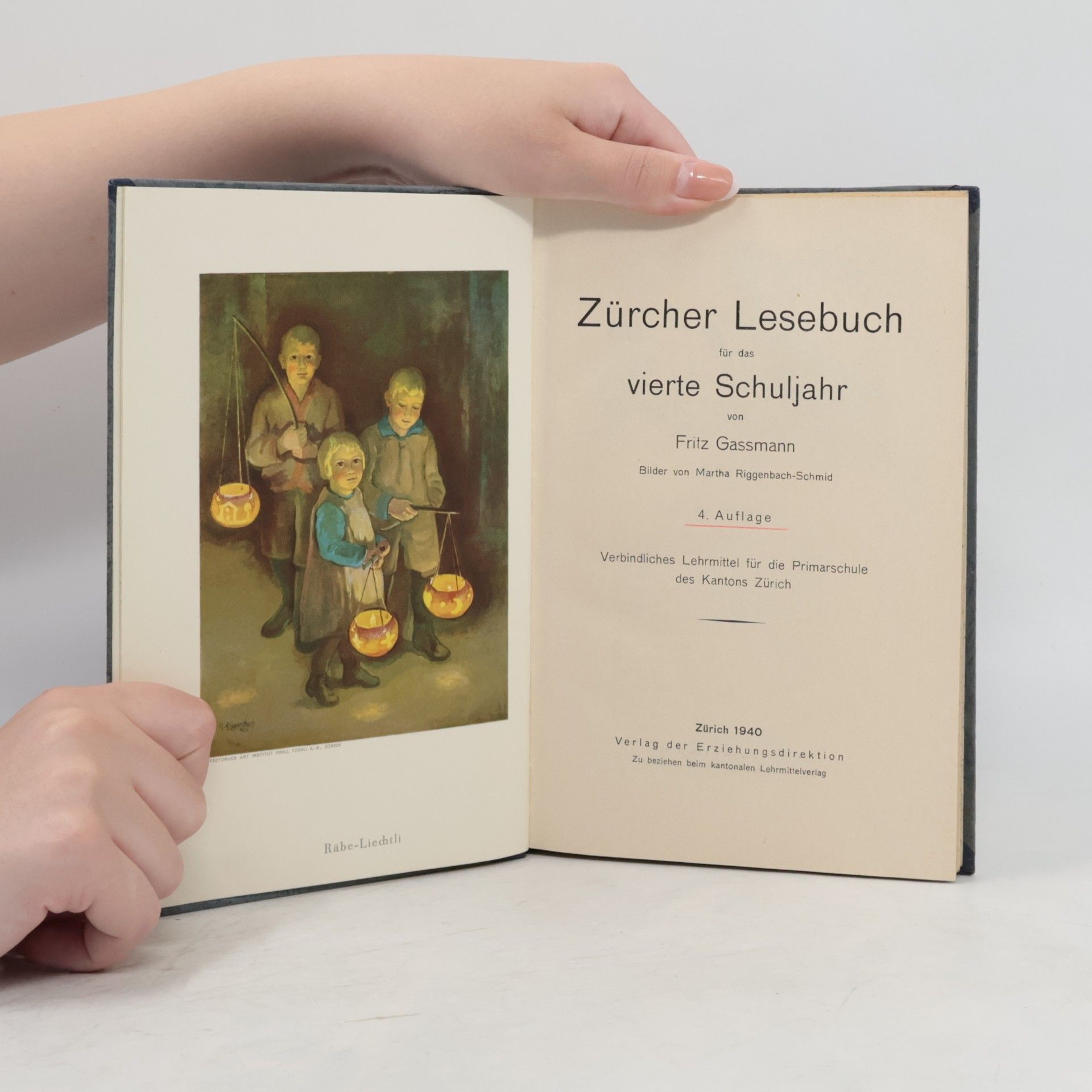Fritz Gassmann Zürcher Lesebuch für das vierte Schuljahr
