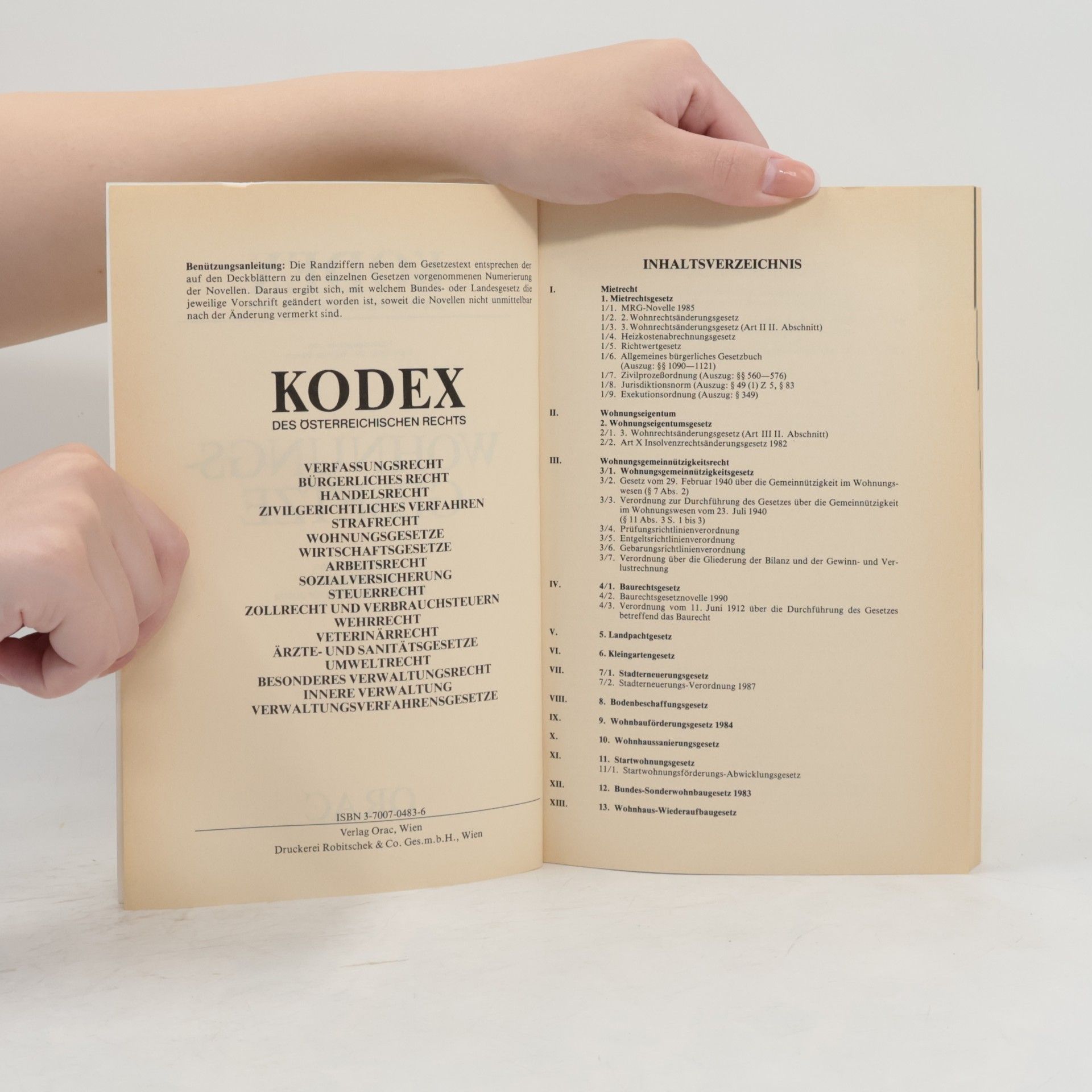 Kodex: Wohnungsgesetze