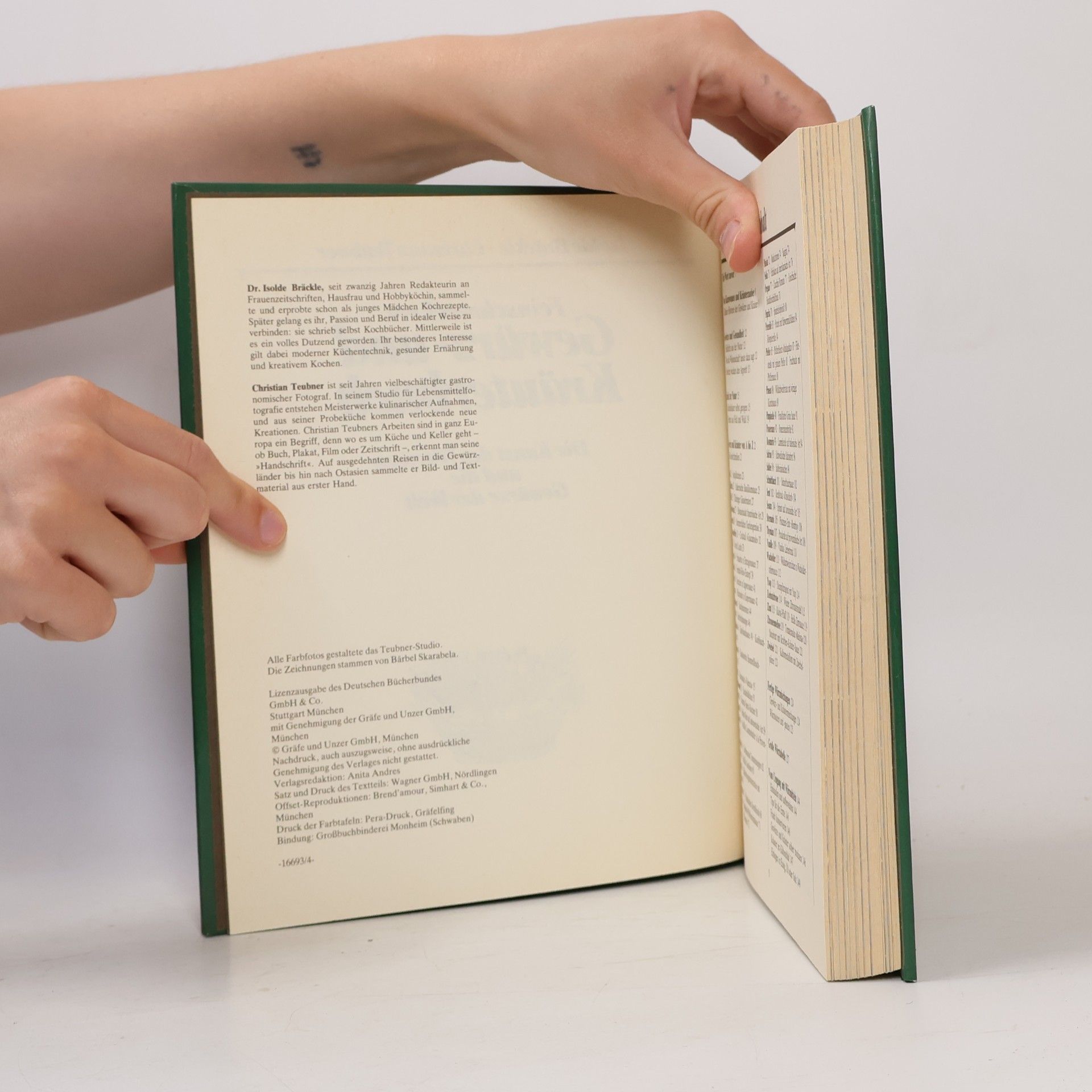 Isolde Bräckle Feinschmeckers Gewürz und Kräuterbuch
