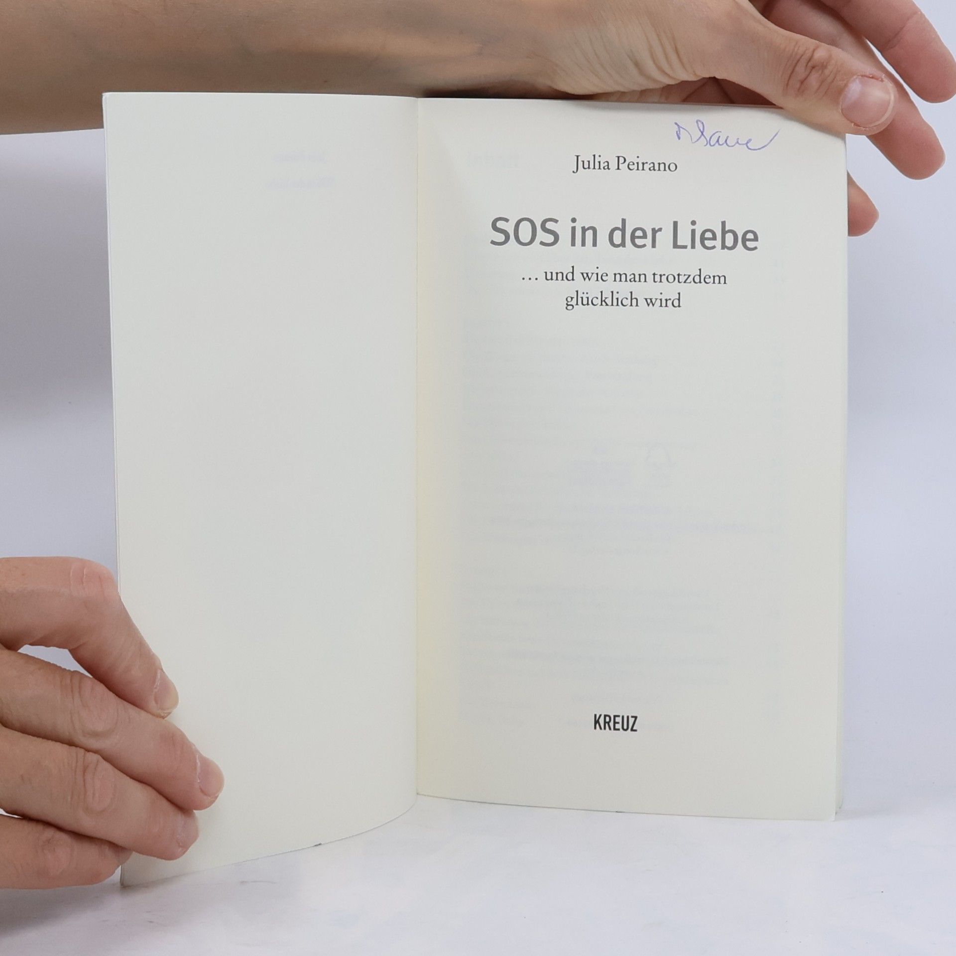 Julia Peirano SOS in der Liebe ... und wie man trotzdem glücklich wird