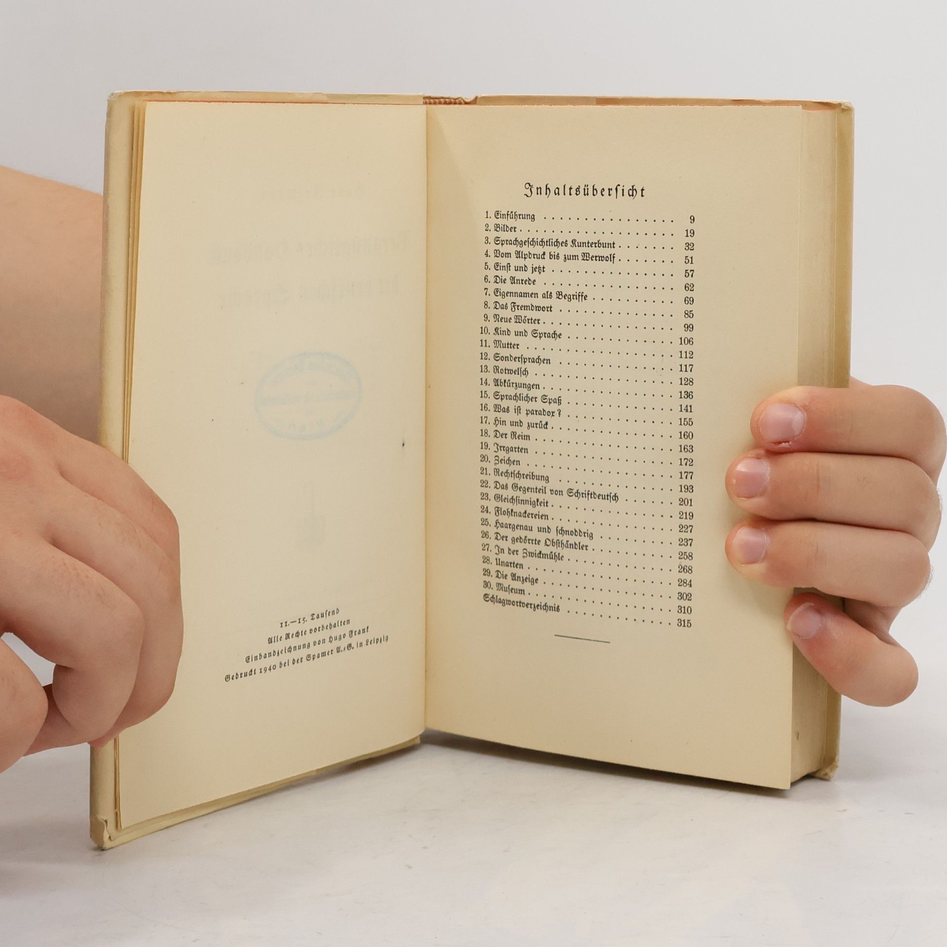 Hans Reimann Vergnügliches Handbuch der deutschen Sprache