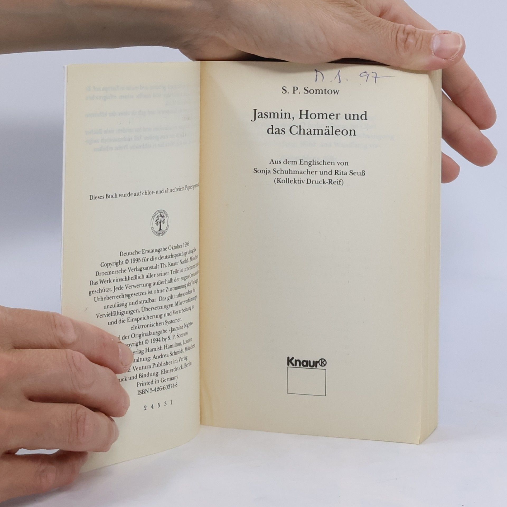 S. P. Somtow Jasmin, Homer und das Chamäleon.