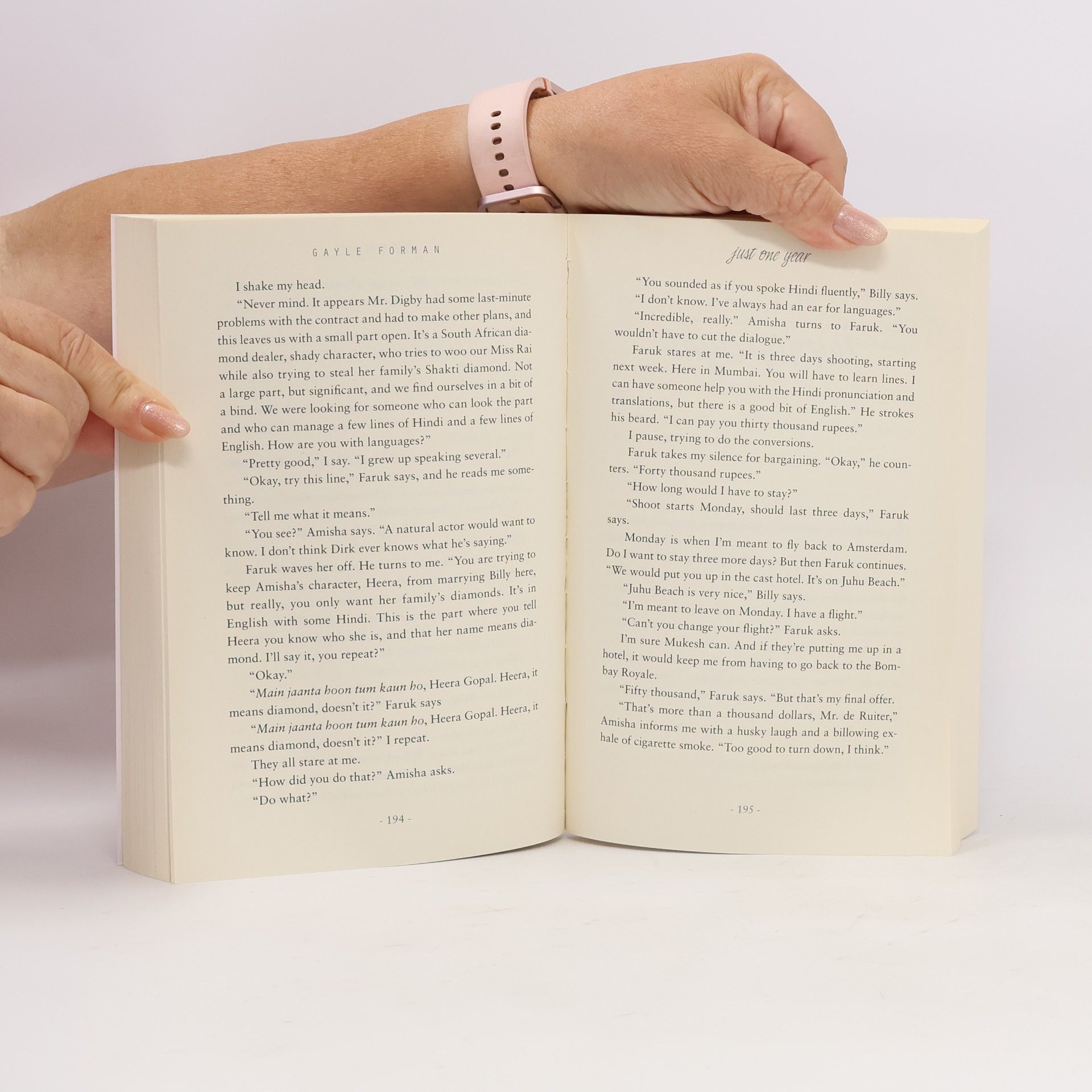 Gayle Forman Just One Year. Und ein ganzes Jahr, englische Ausgabe