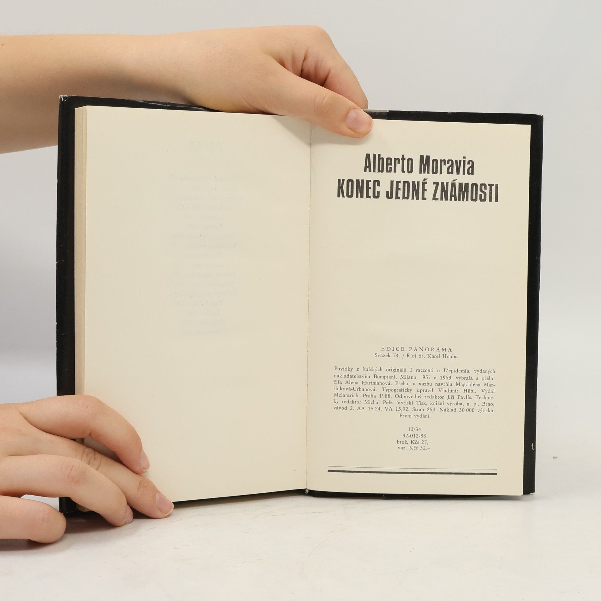 Alberto Moravia Konec jedné známosti