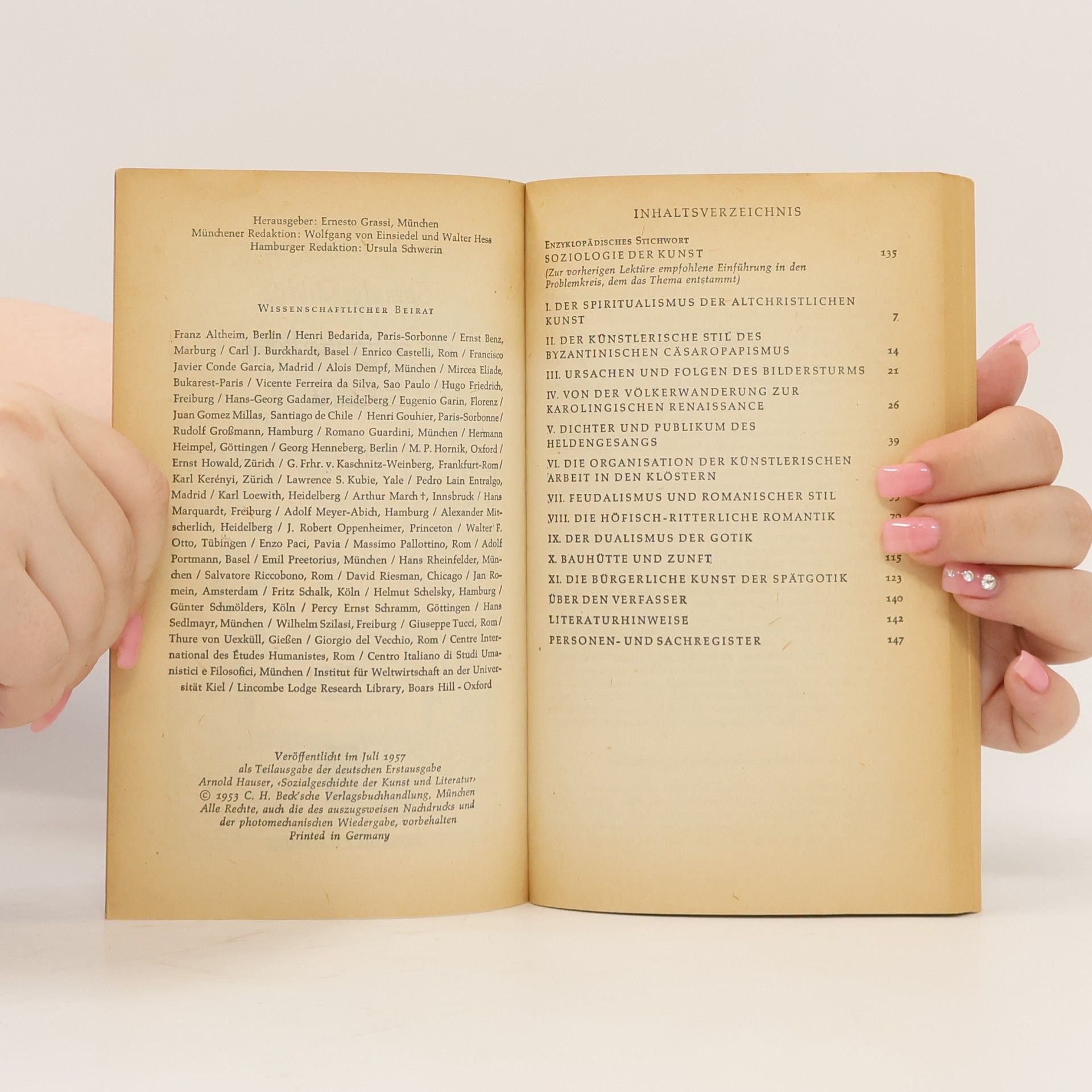 Arnold Hauser Sozialgeschichte der mittelalterlichen Kunst