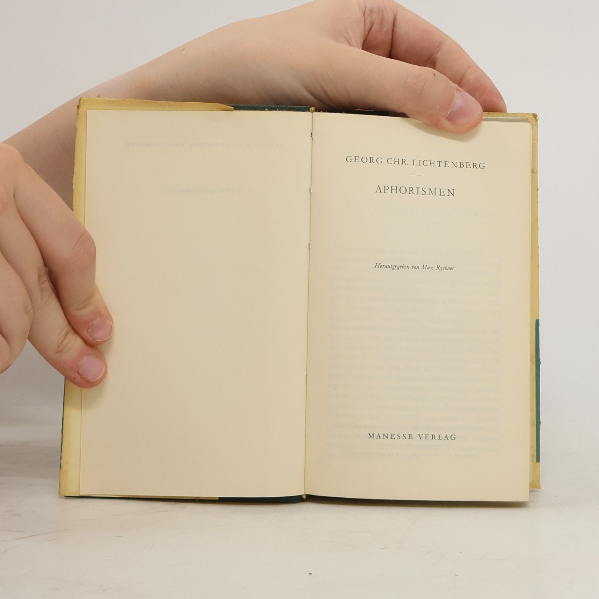 Georg Christoph Lichtenberg Aphorismen