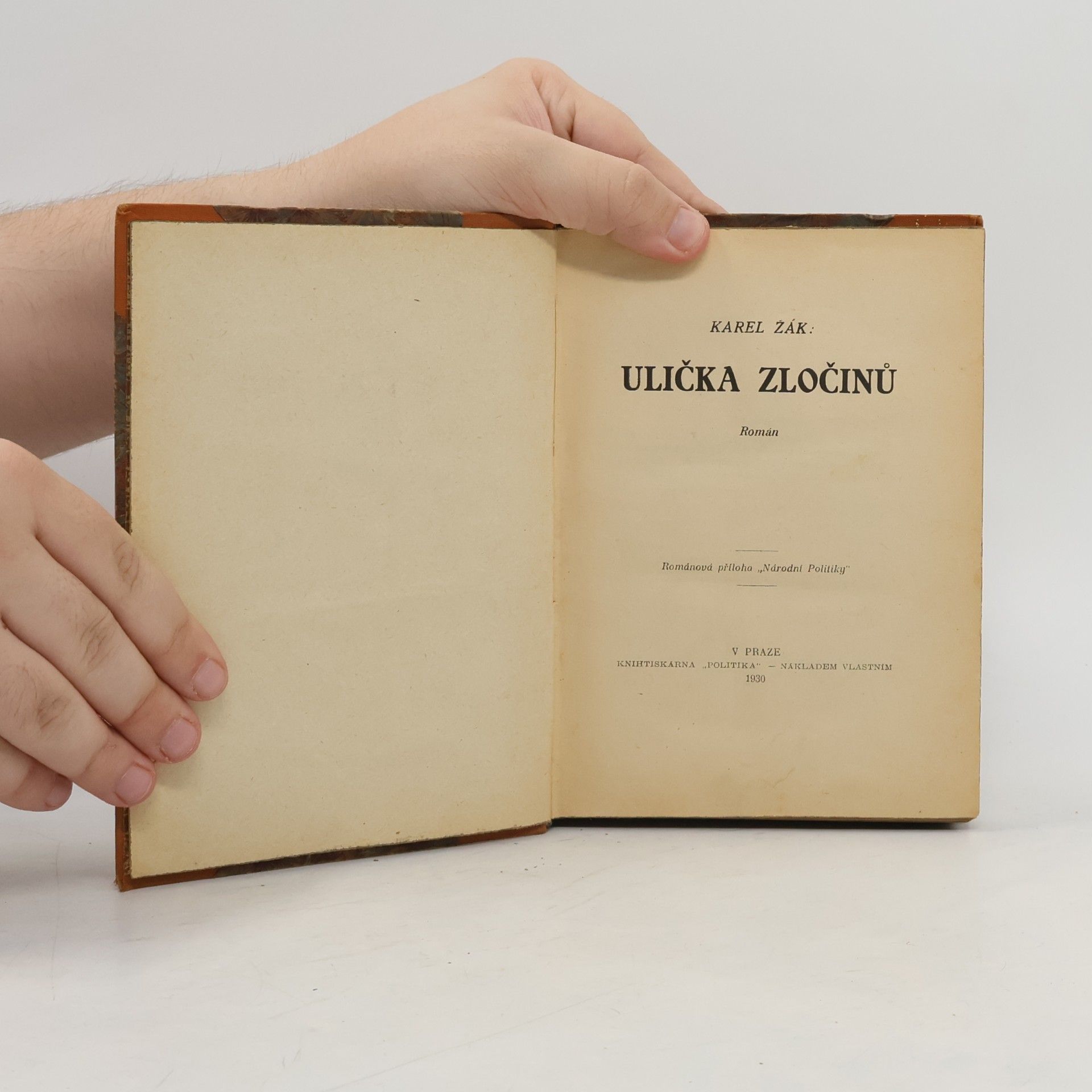 Karel Žák Ulička zločinů