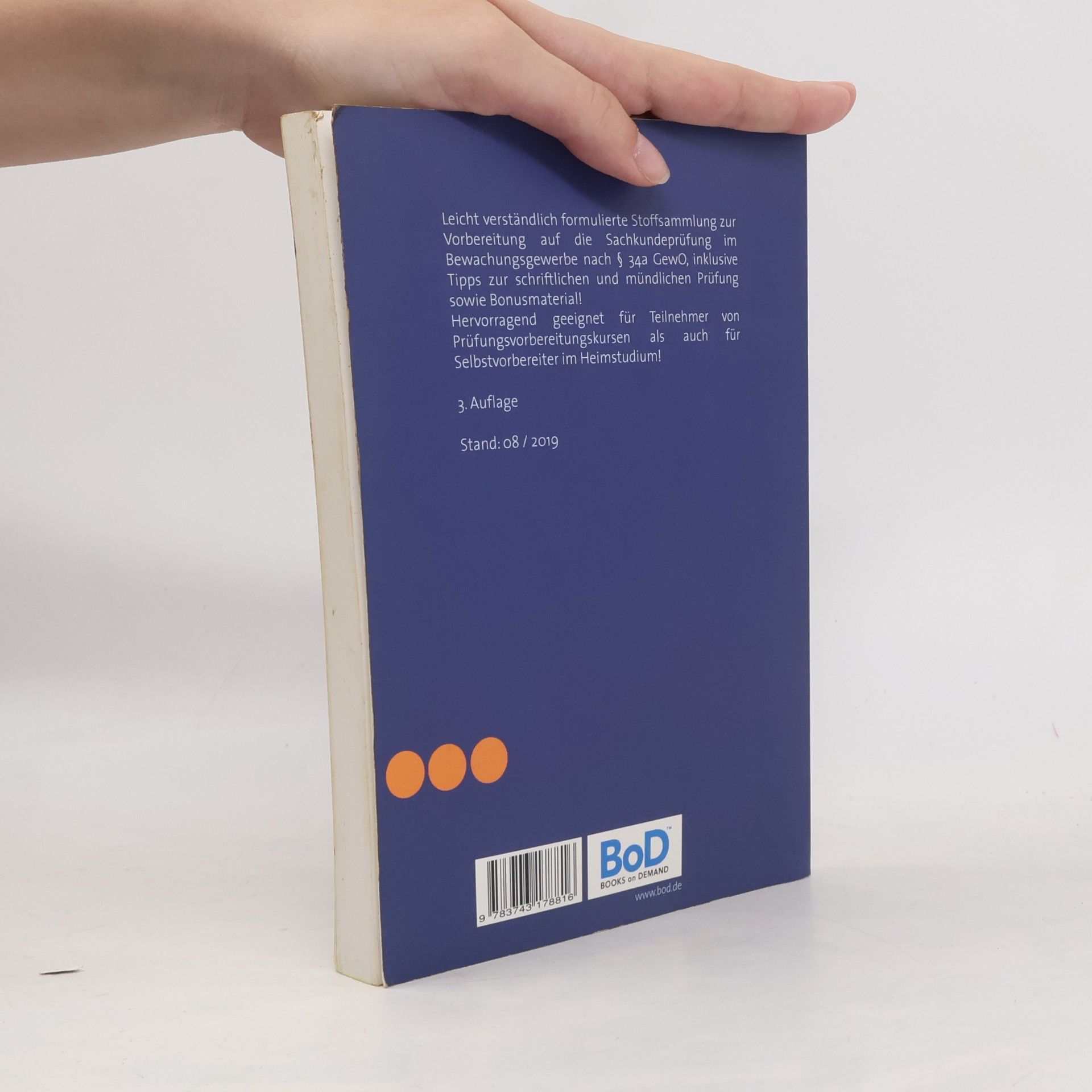 Autorenkollektiv Sachkunde im Bewachungsgewerbe nach § 34a GewO