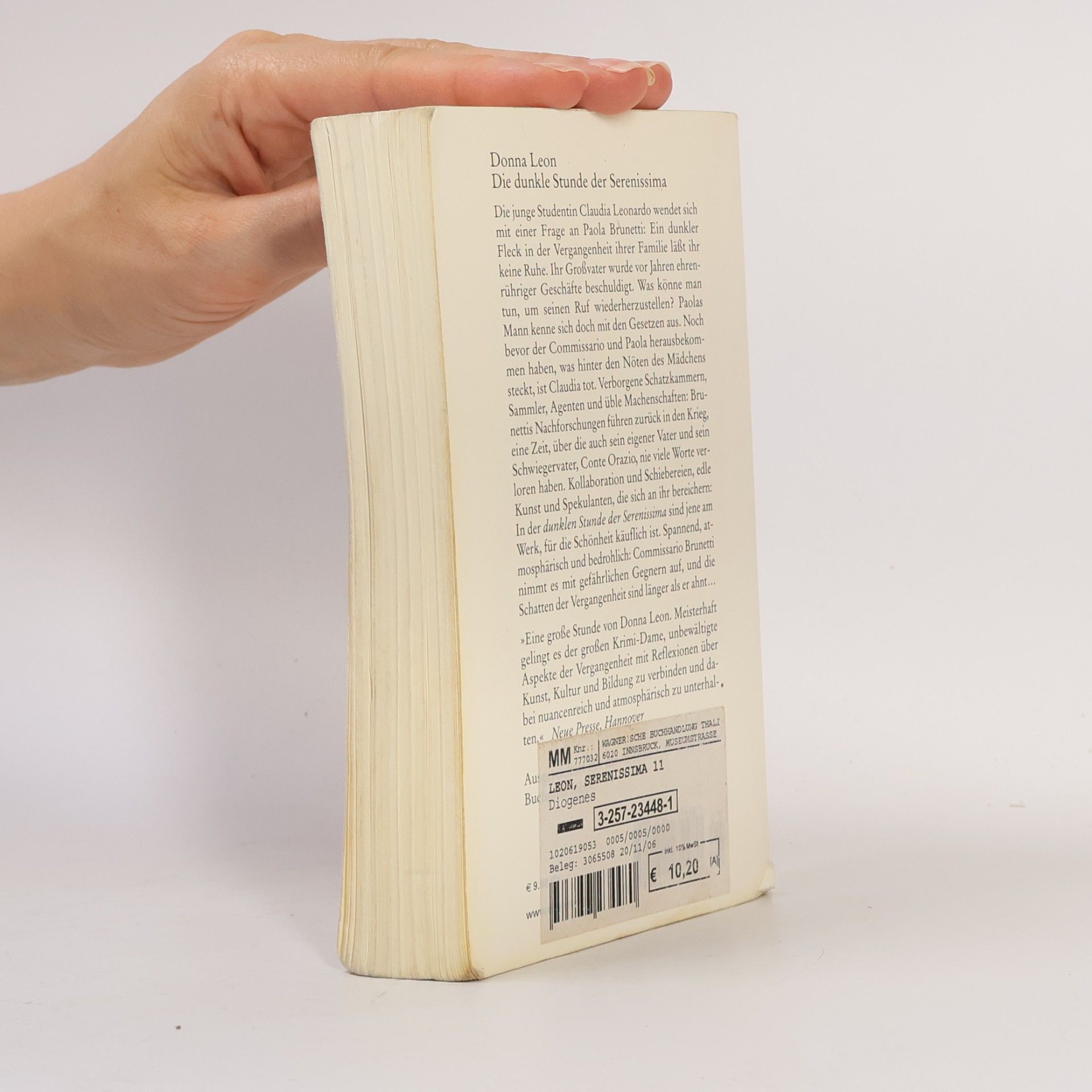 Donna Leon Die dunkle Stunde der Serenissima