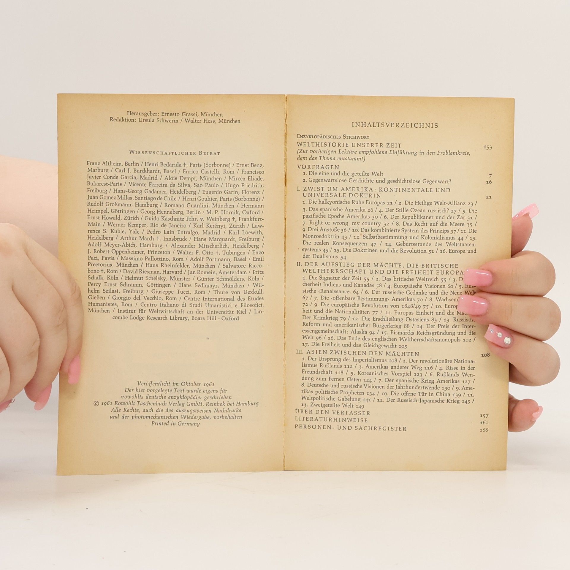 Erwin Hölzle Geschichte der zweigeteilten Welt