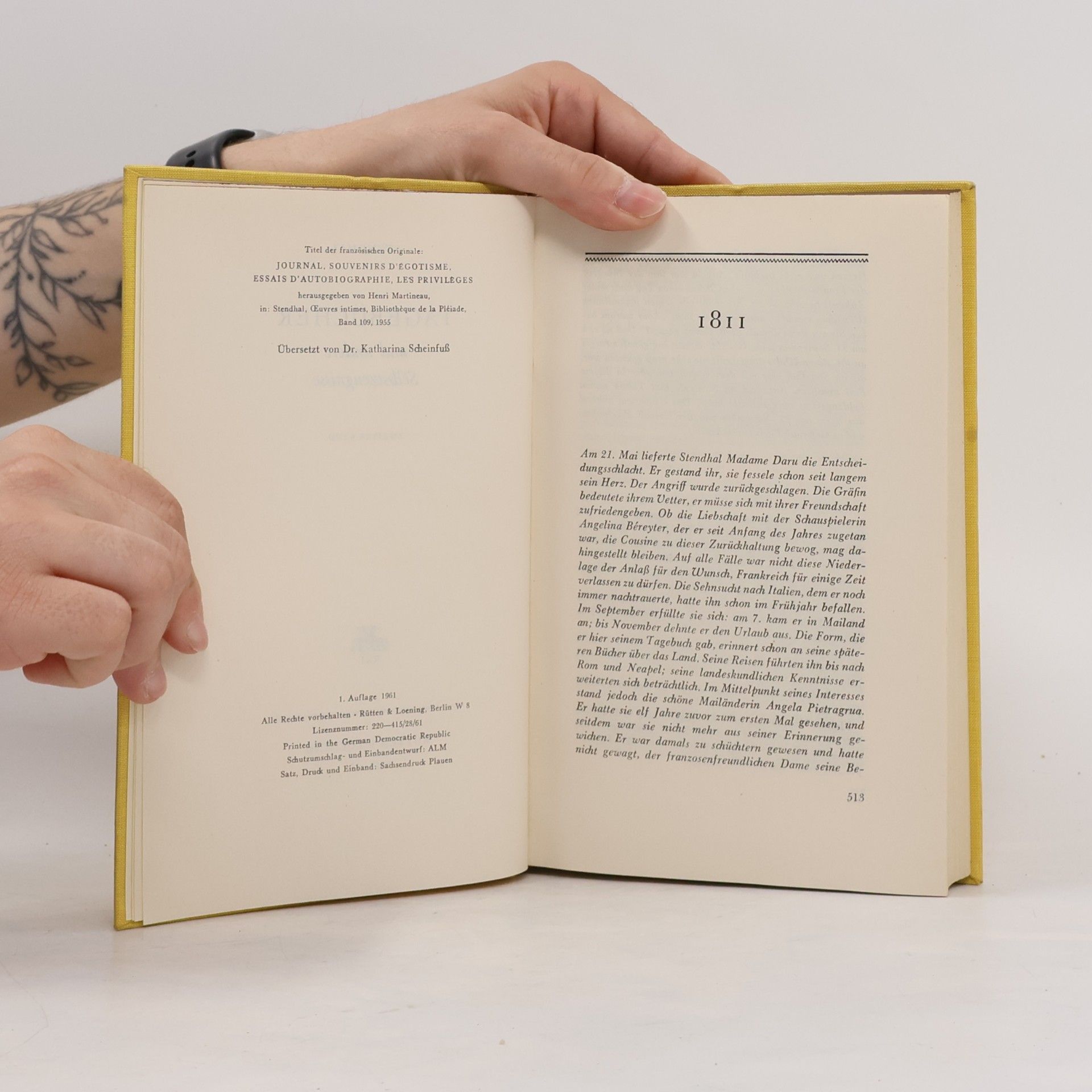 Stendhal Tagebücher 2.