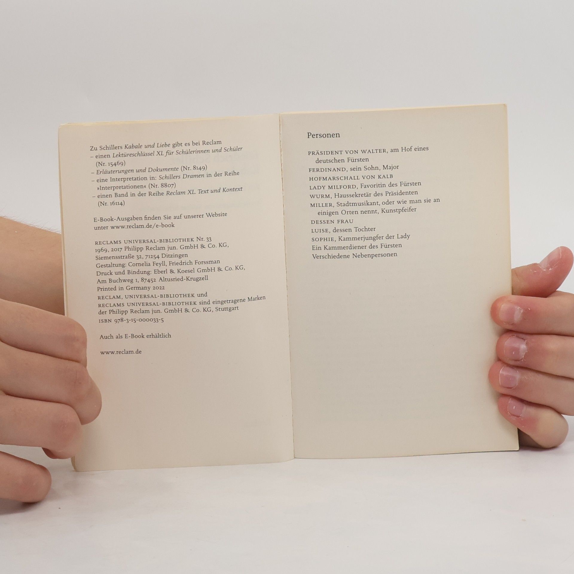 Friedrich Schiller Kabale und Liebe