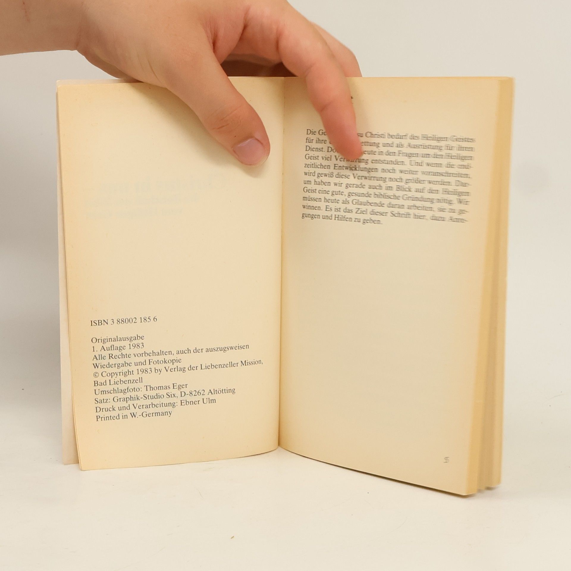Fritz Grünzweig Christus in uns - Die Botschaft der Bibel vom Heiligen Geist