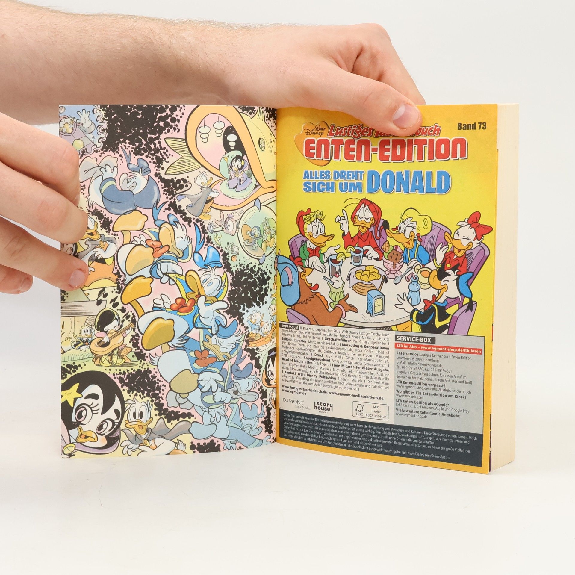 Walt Disney Lustiges Taschenbuch Enten-Edition 73. Alles dreht sich um Donald