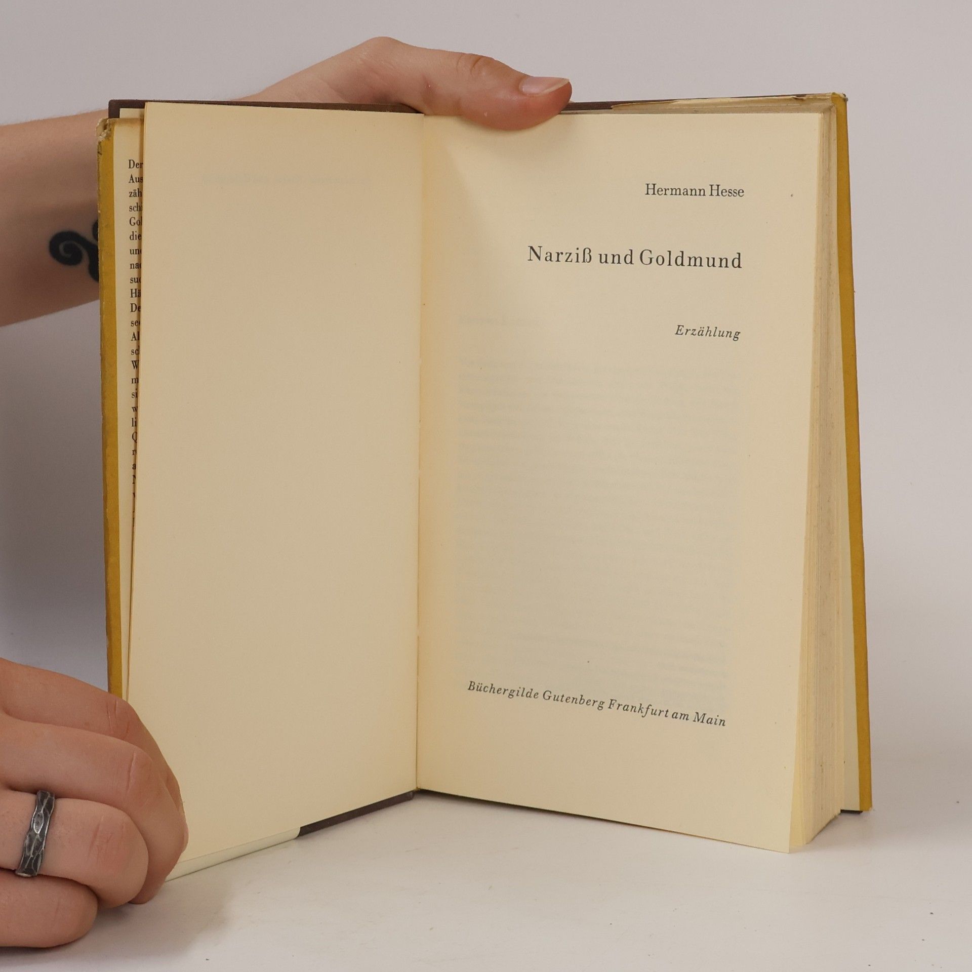 Hermann Hesse Narziß und Goldmund