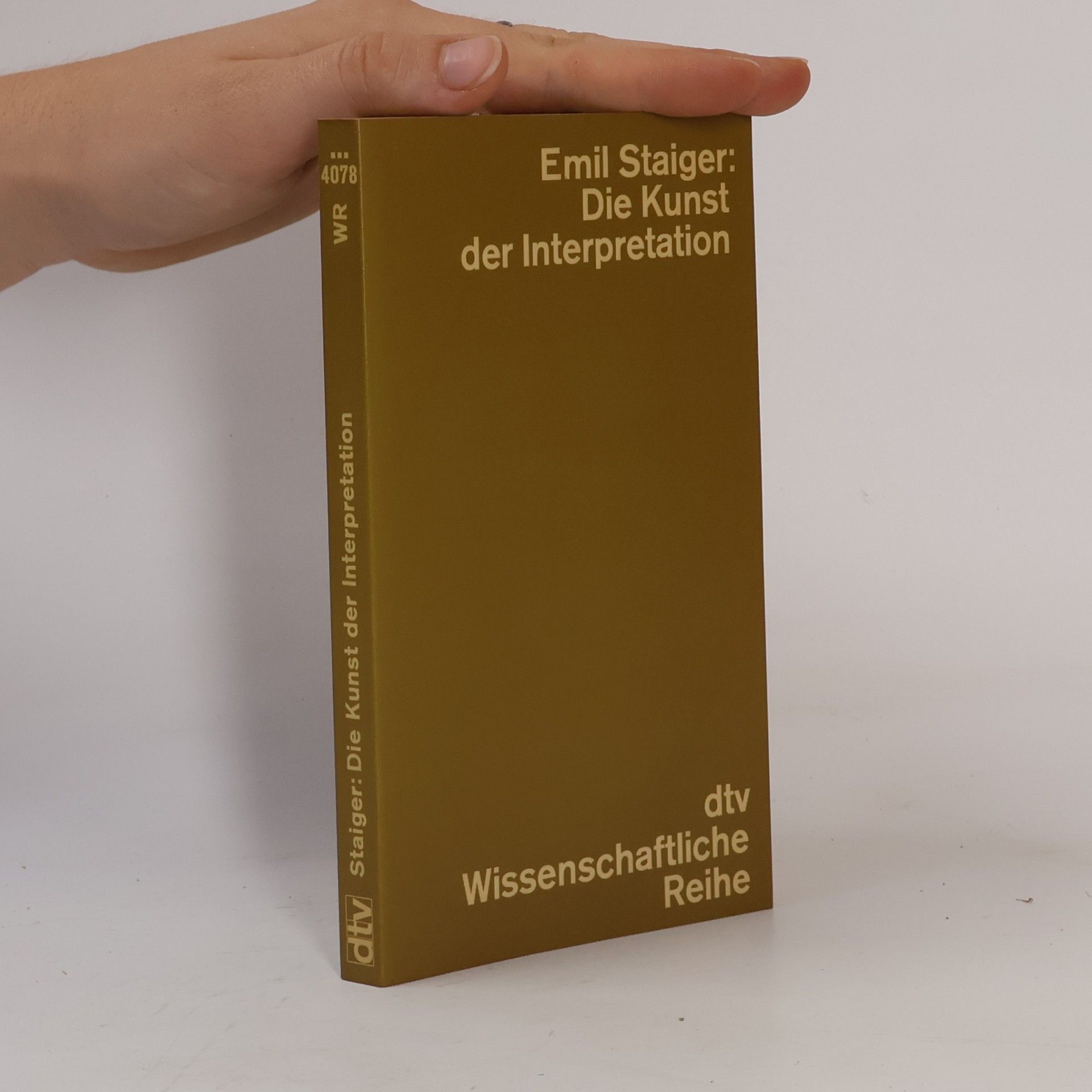 Emil Staiger Die Kunst der Interpretation