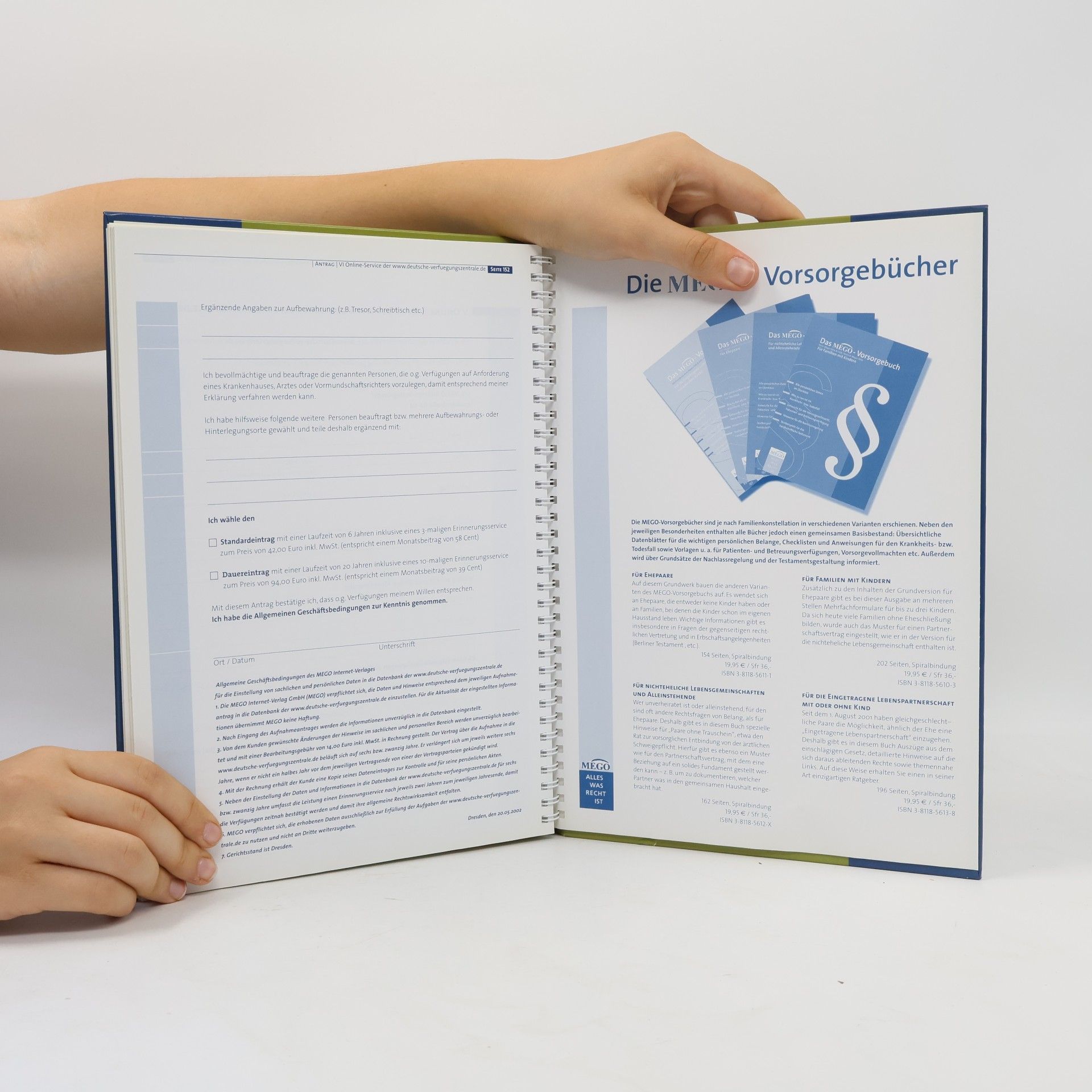Karin Meyer-Götz Das MEGO-Vorsorgebuch