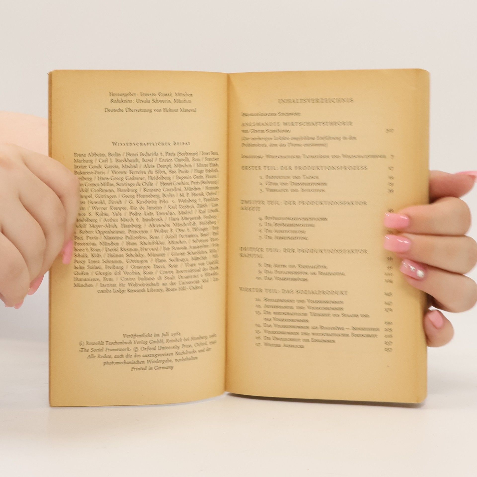 J. R. Hicks Einführung in die Volkswirtschaftslehre