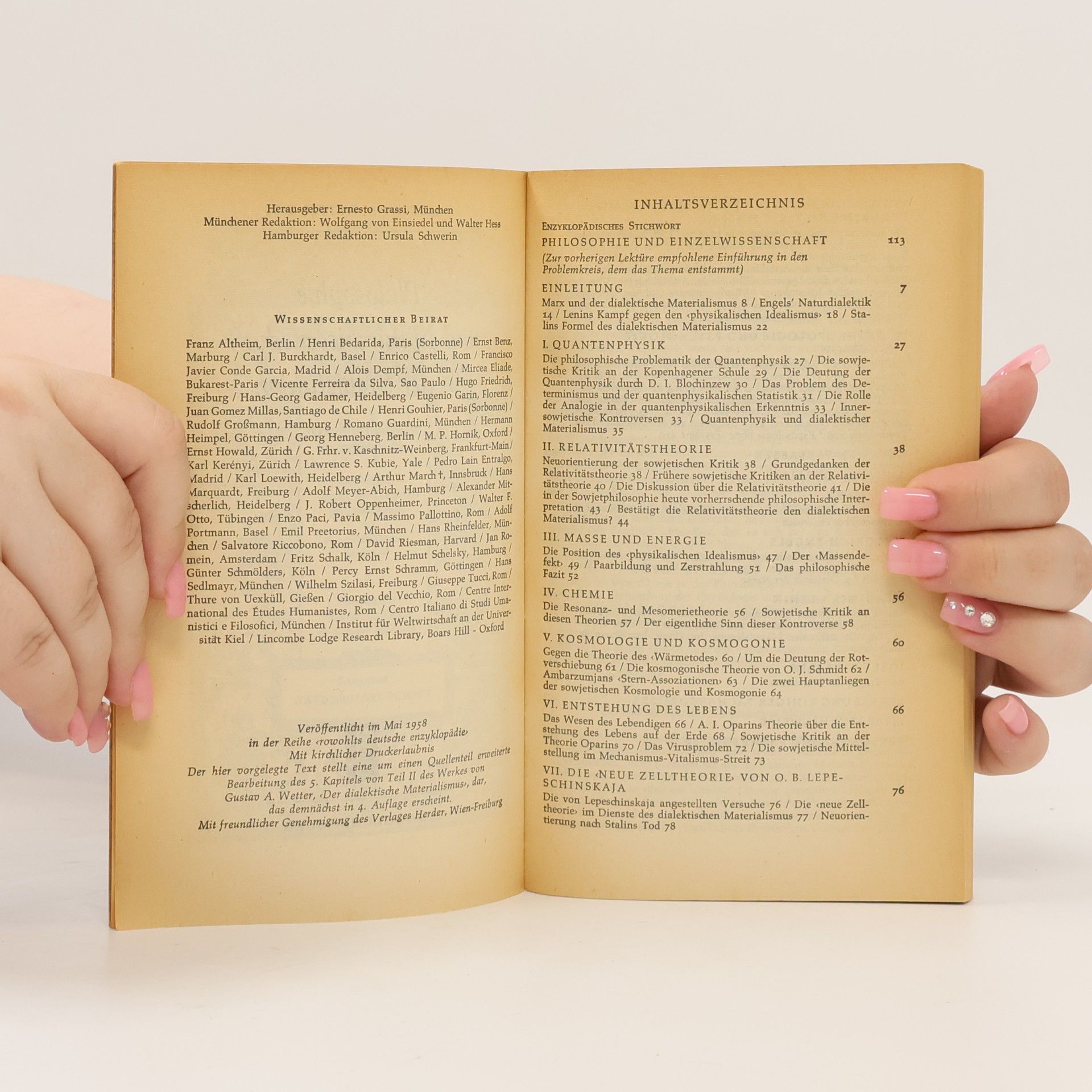 Gustav A. Wetter Philosophie und Naturwissenschaft in der Sowjetunion