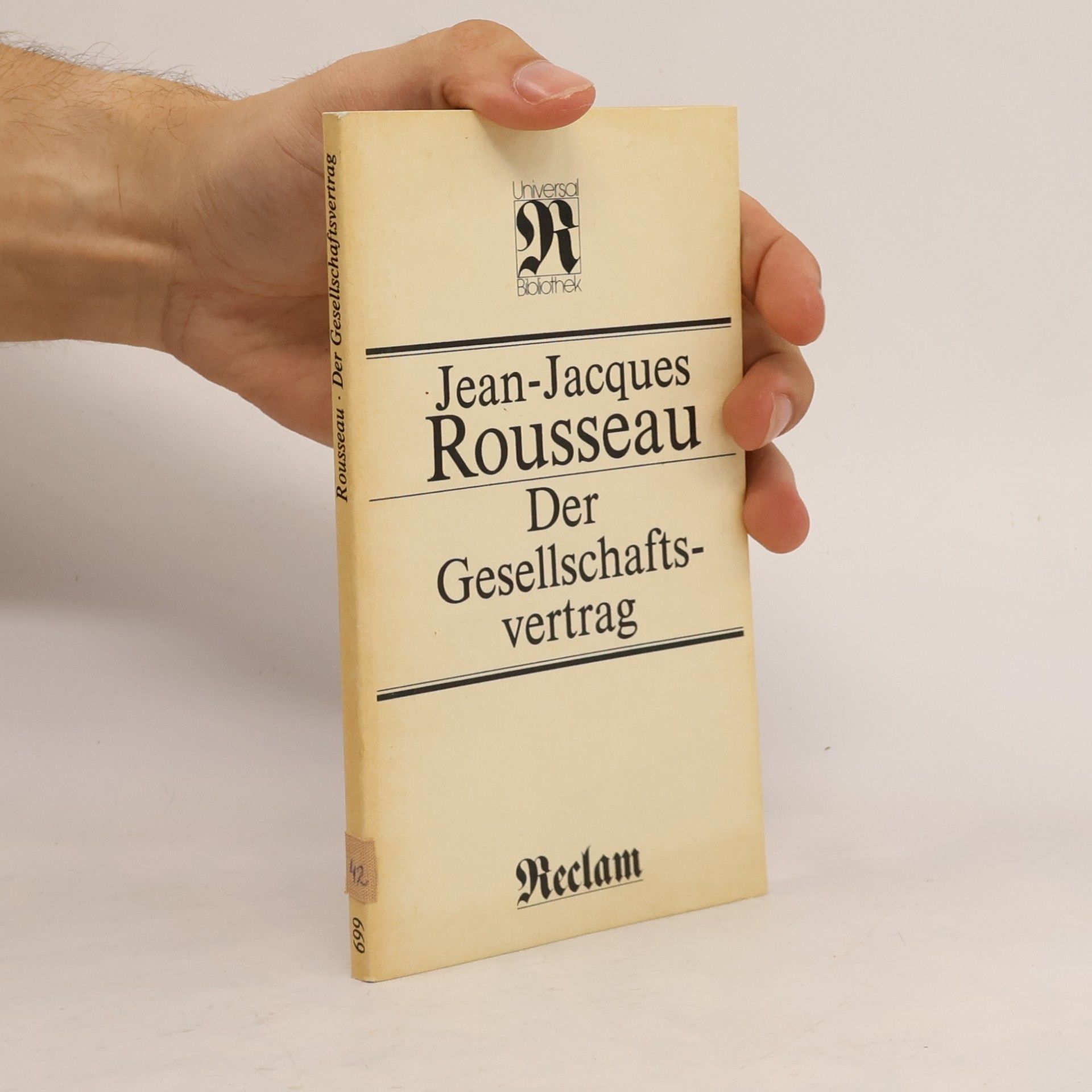 Jean-Jacques Rousseau Der Gesellschaftsvertrag