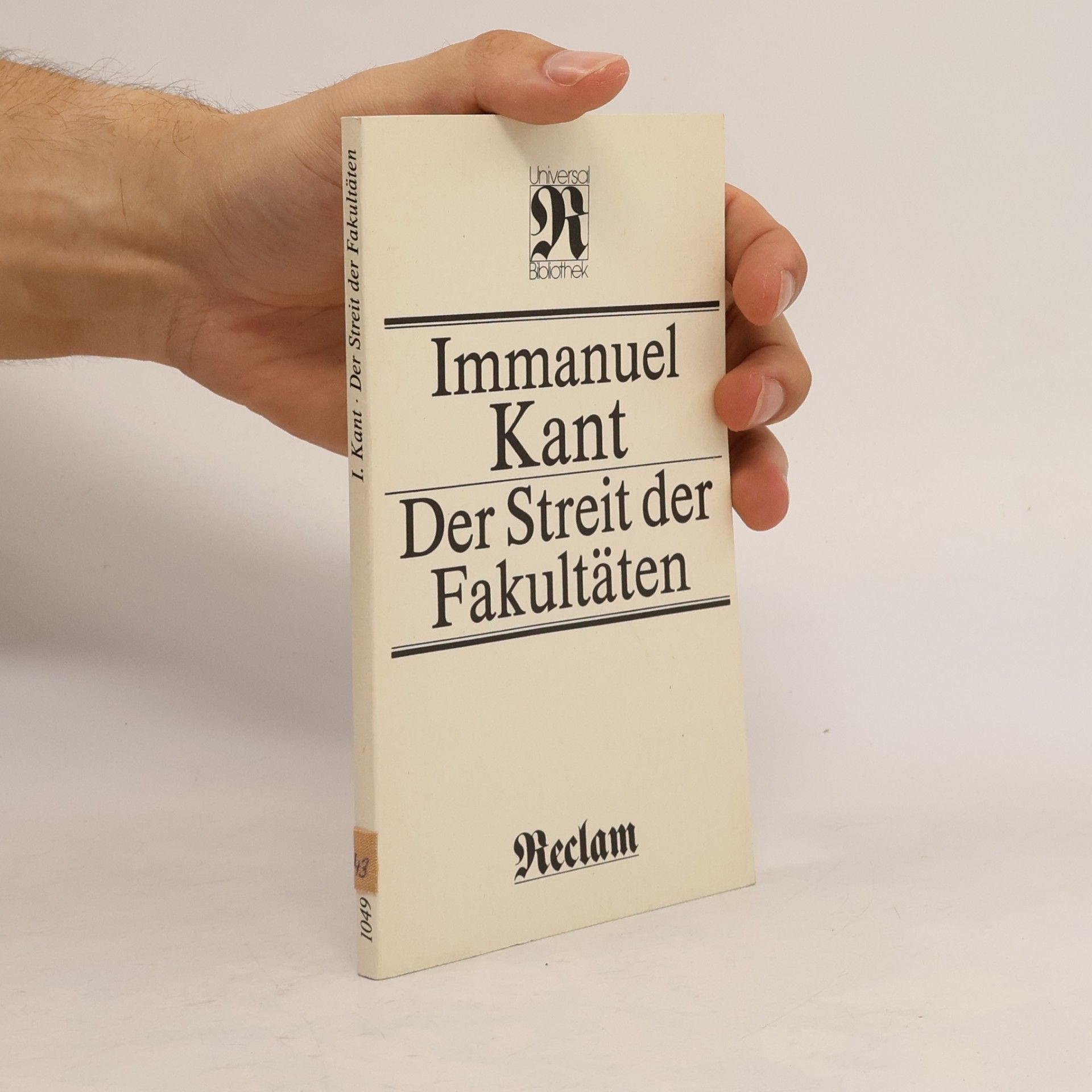 Immanuel Kant Der Streit der Fakultäten