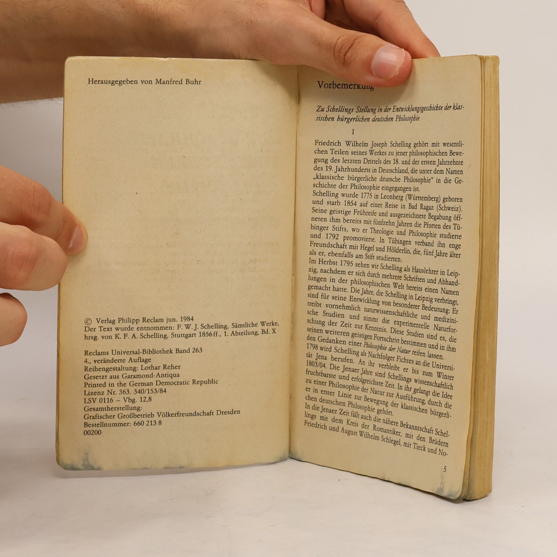 F.W.J. Schelling Zur Geschichte der neueren Philosophie