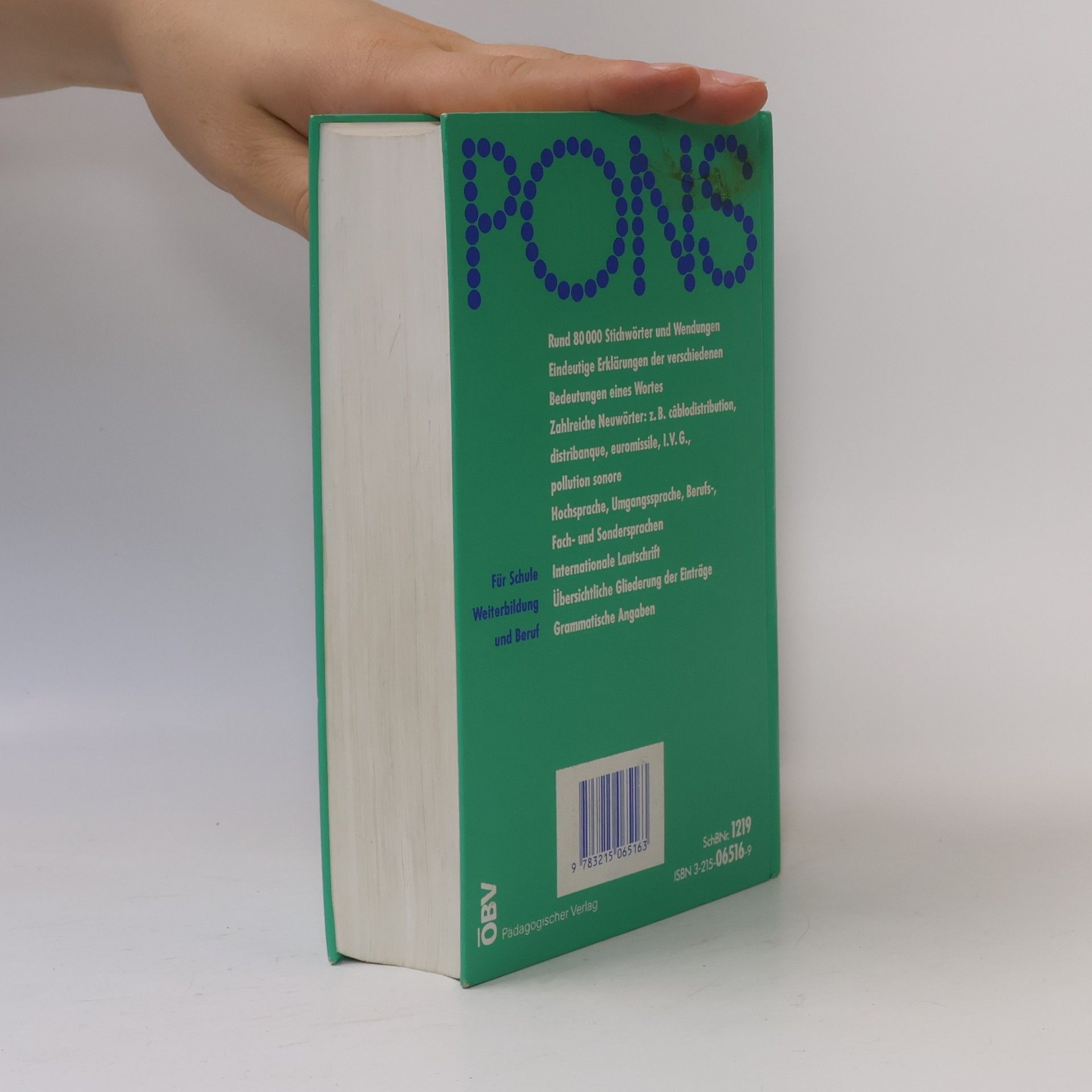 Christian Nugue PONS-Globalwörterbuch : Schulausgabe. Französisch - Deutsch 1