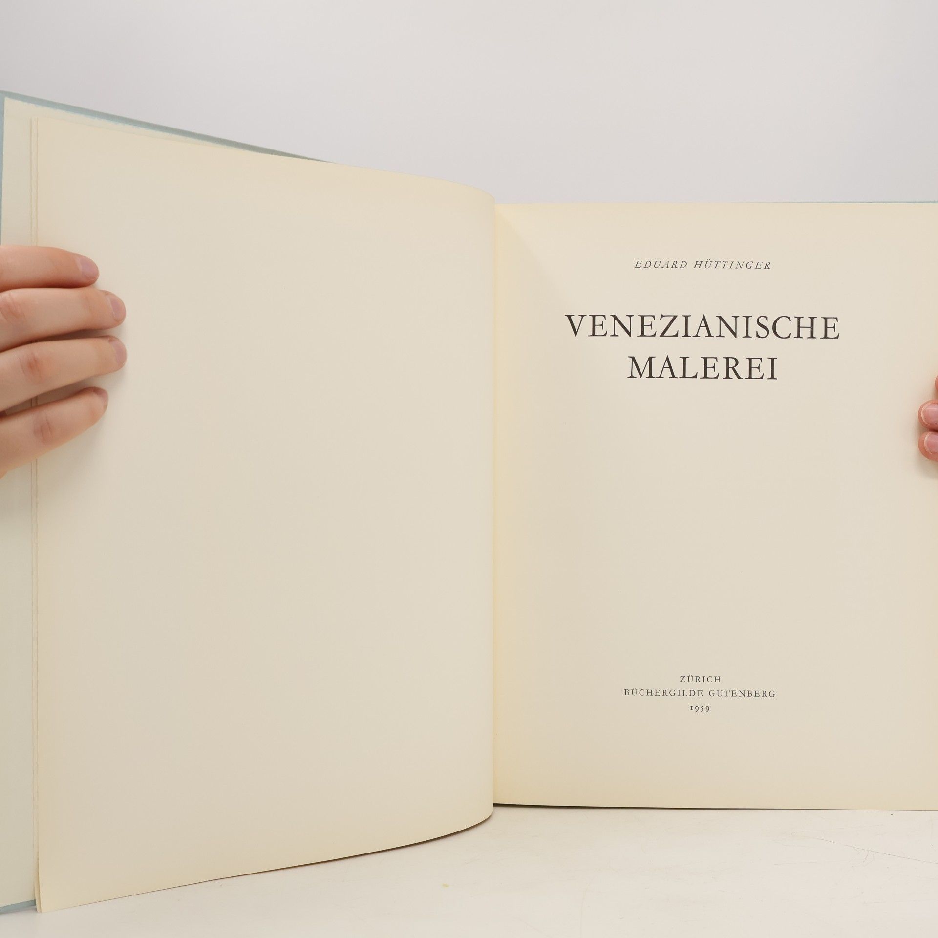Eduard Hüttinger Venezianische Malerei