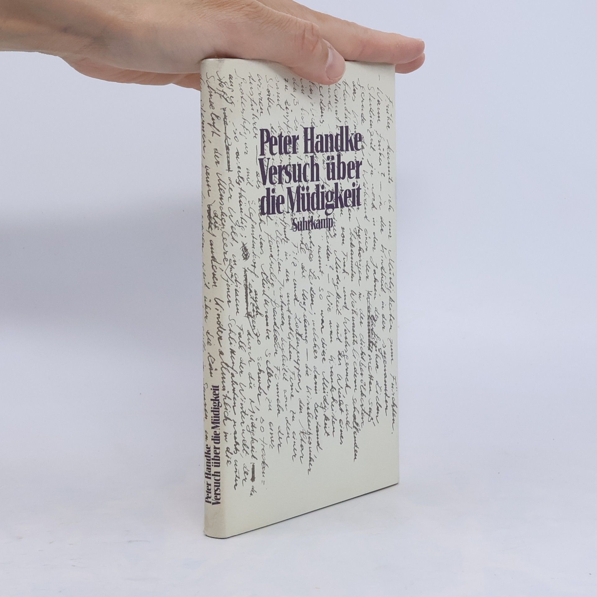 Peter Handke Versuch über die Müdigkeit