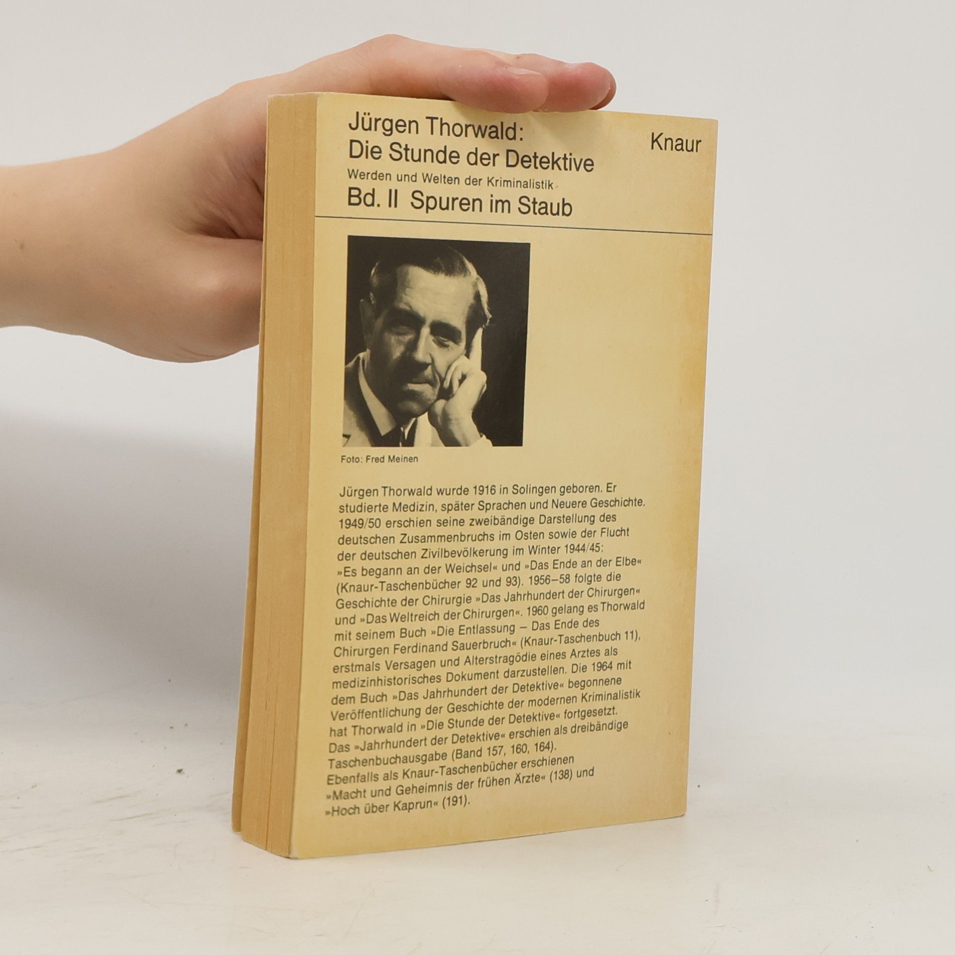 Jürgen Thorwald Die Stunde der Detektive II. Spuren im Staub
