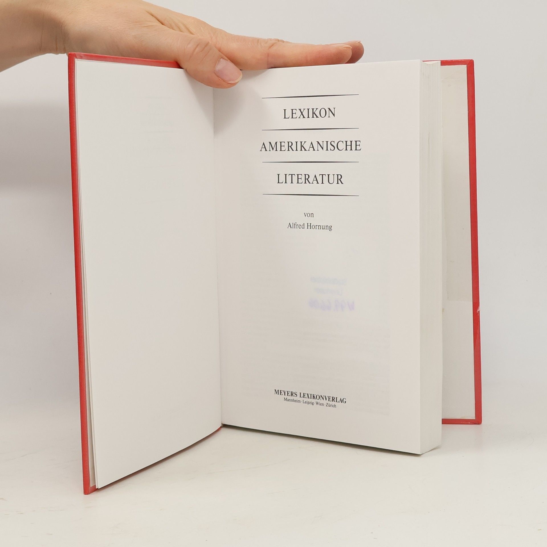 Alfred Hornung Lexikon amerikanische Literatur