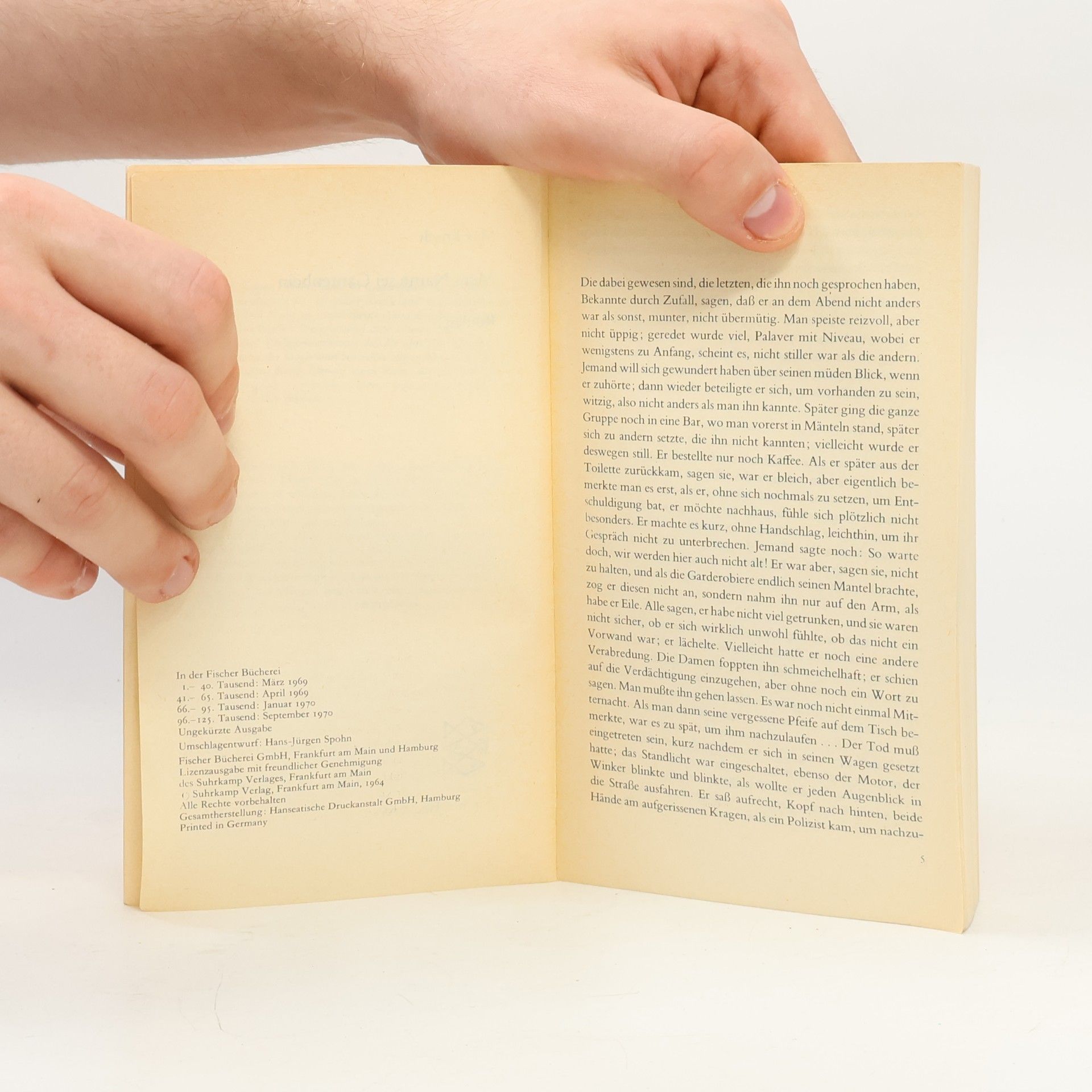 Max Frisch Mein Name sei Gantenbein