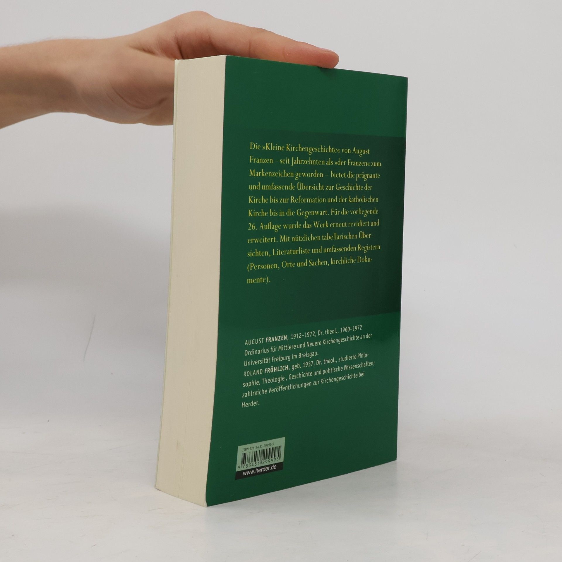 August Franzen Kleine Kirchengeschichte - 26. Auflage