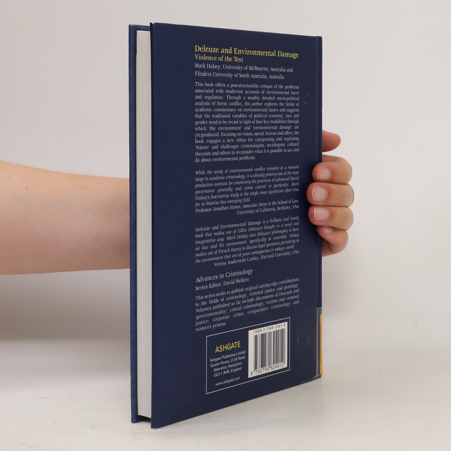Mark Halsey Advances In Criminology: Deleuze and Environmental Damage