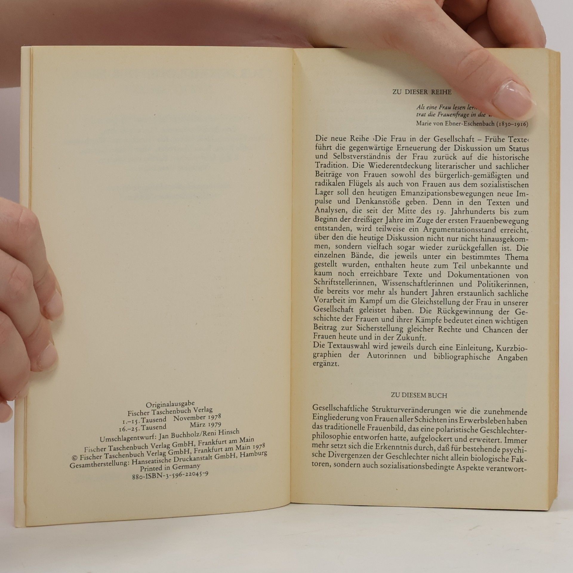 Gisela Brinker Gabler Zur Psychologie der Frau