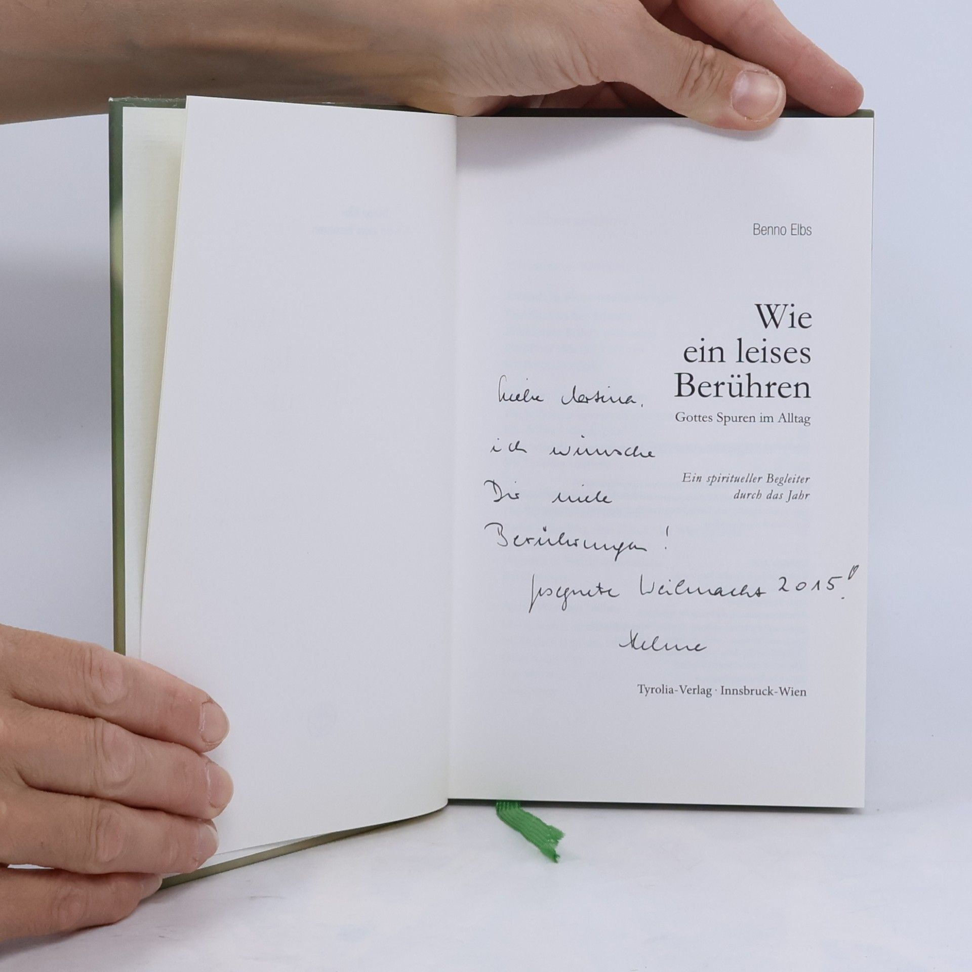 Benno Elbs Wie ein leises Berühren