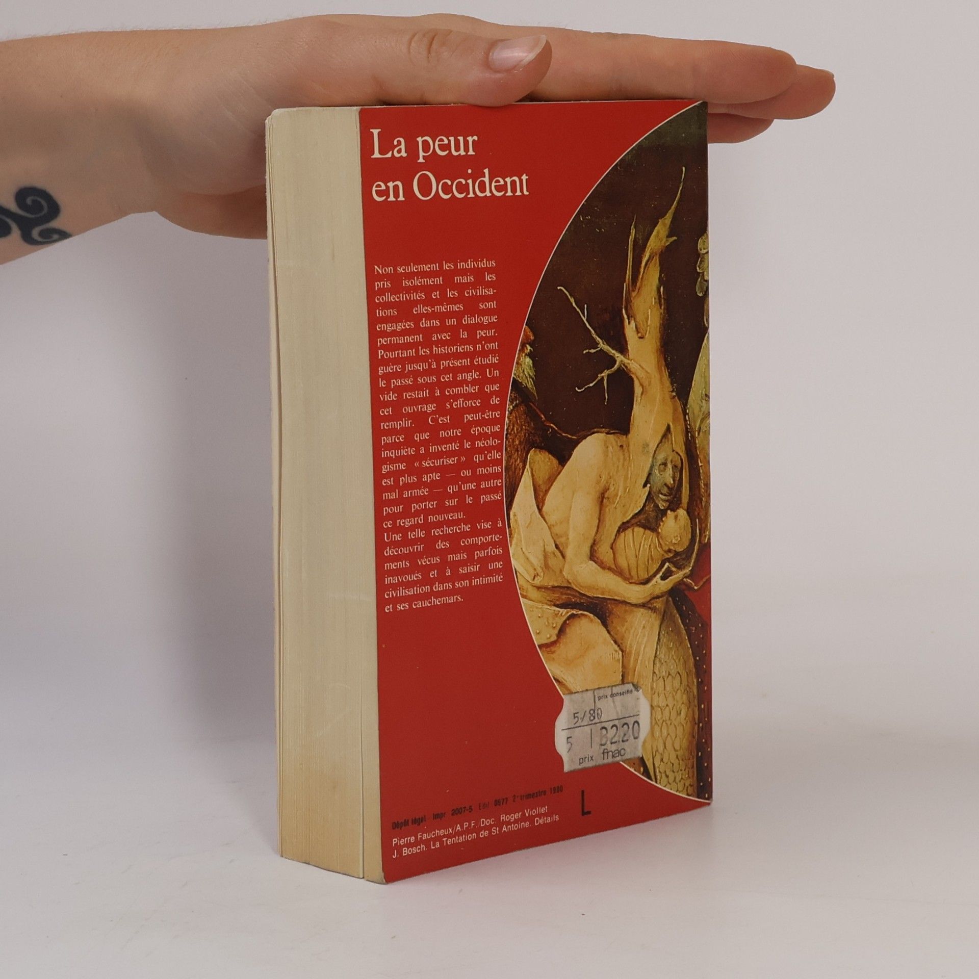 Jean Delumeau La peur en Occident