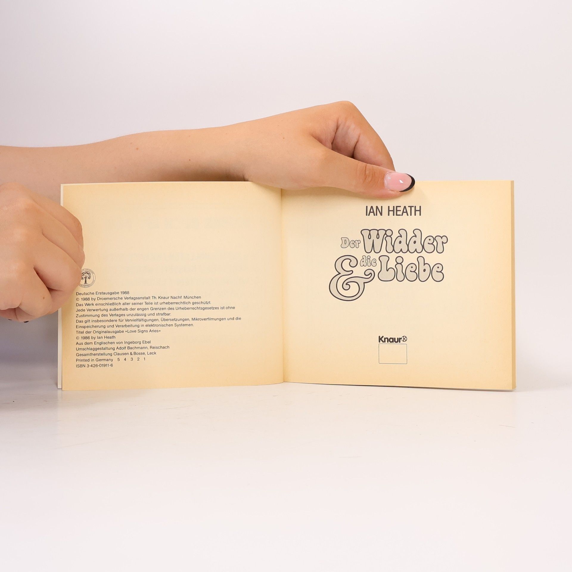 Ian Heath Der Widder und die Liebe - Deutsche Erstausgabe