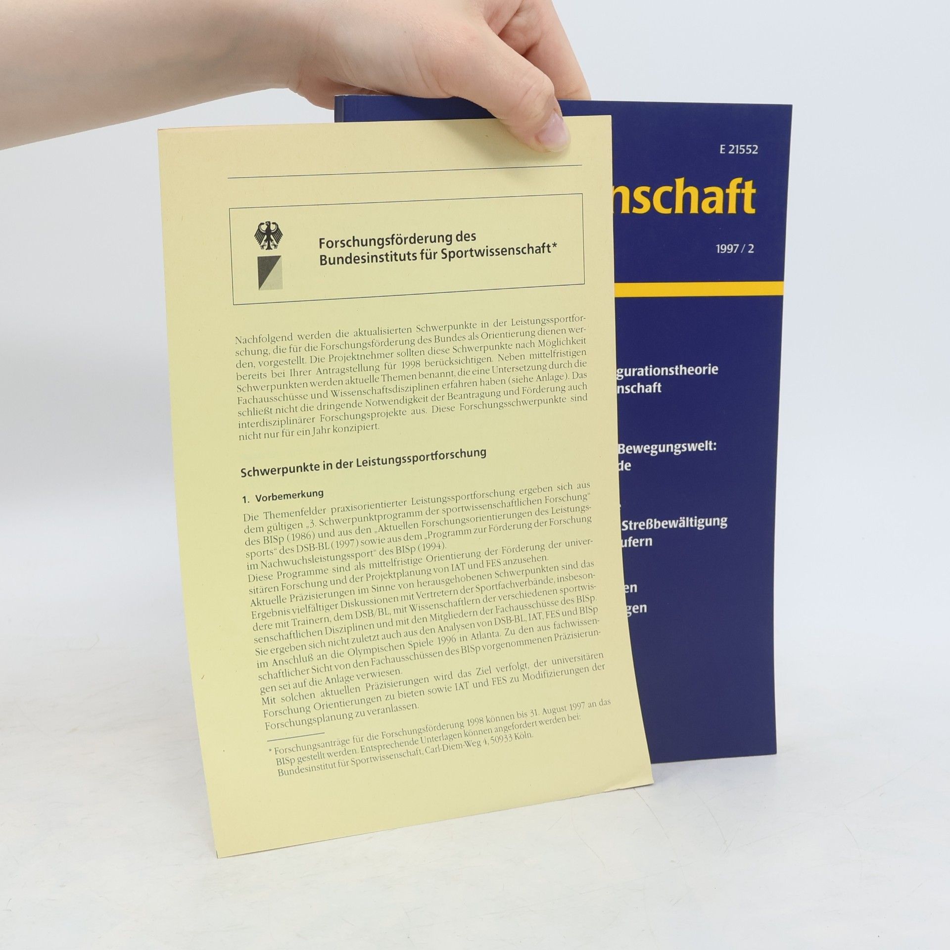 Various authors Sportwissenschaft 1997/2