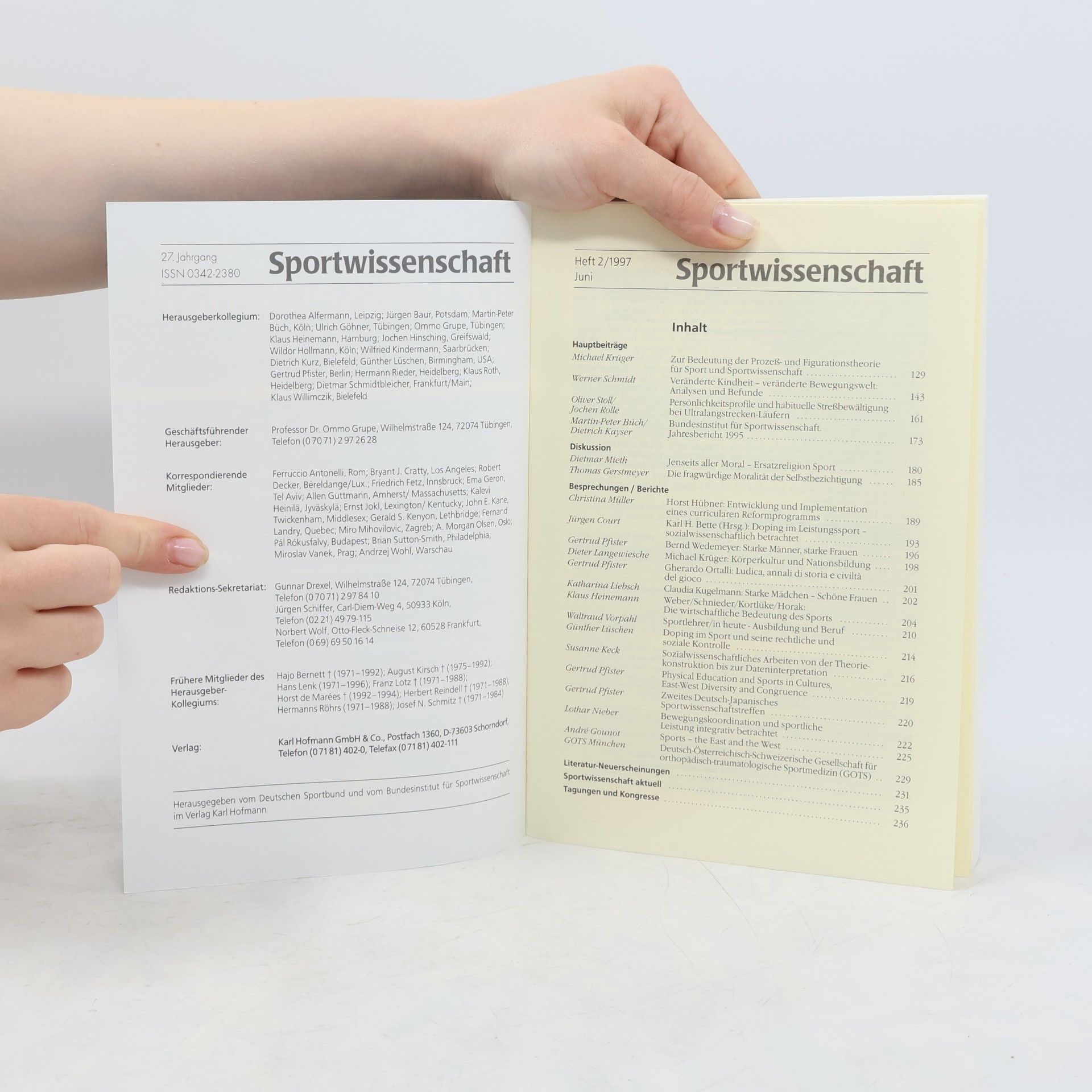 Various authors Sportwissenschaft 1997/2