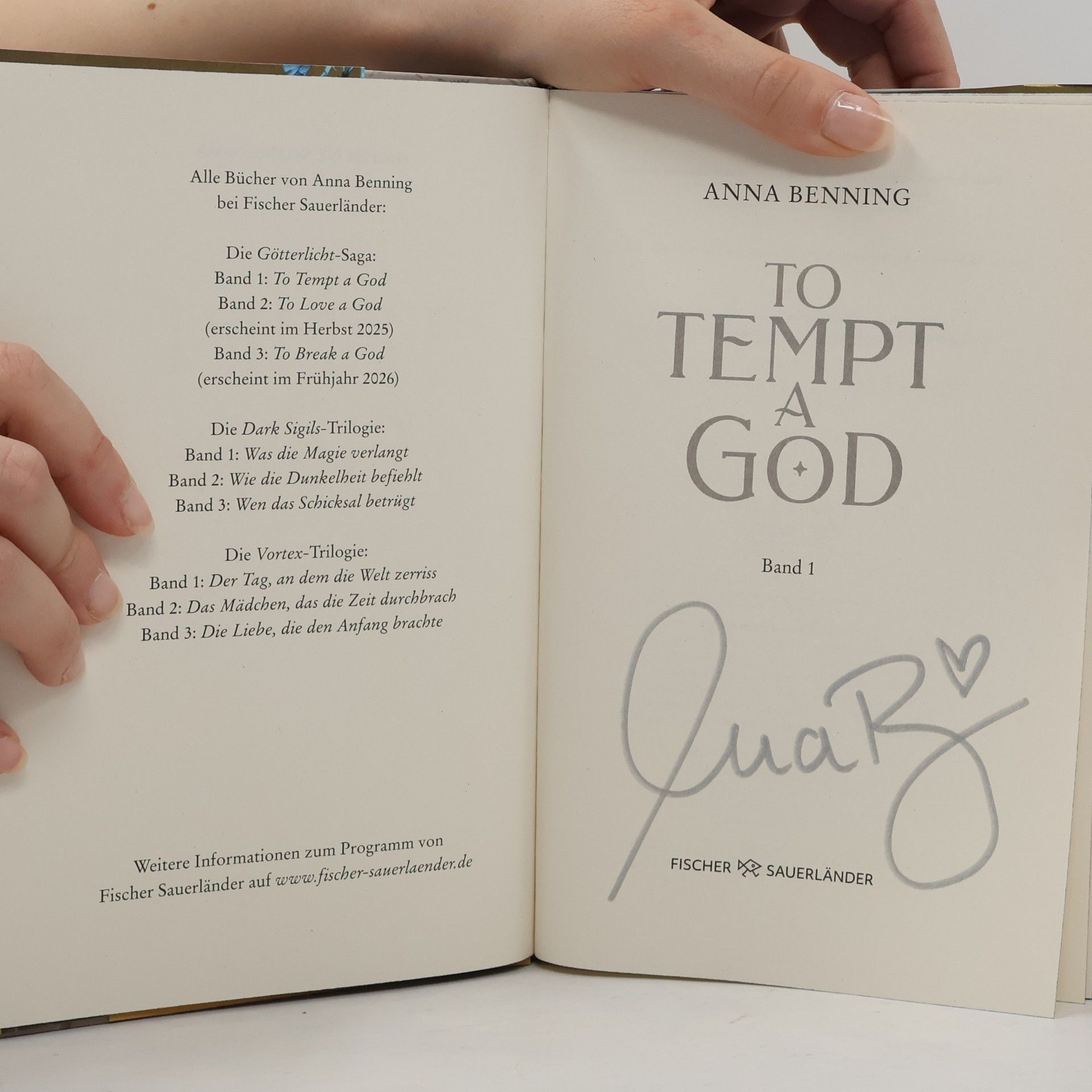 Anna Benning To Tempt a God