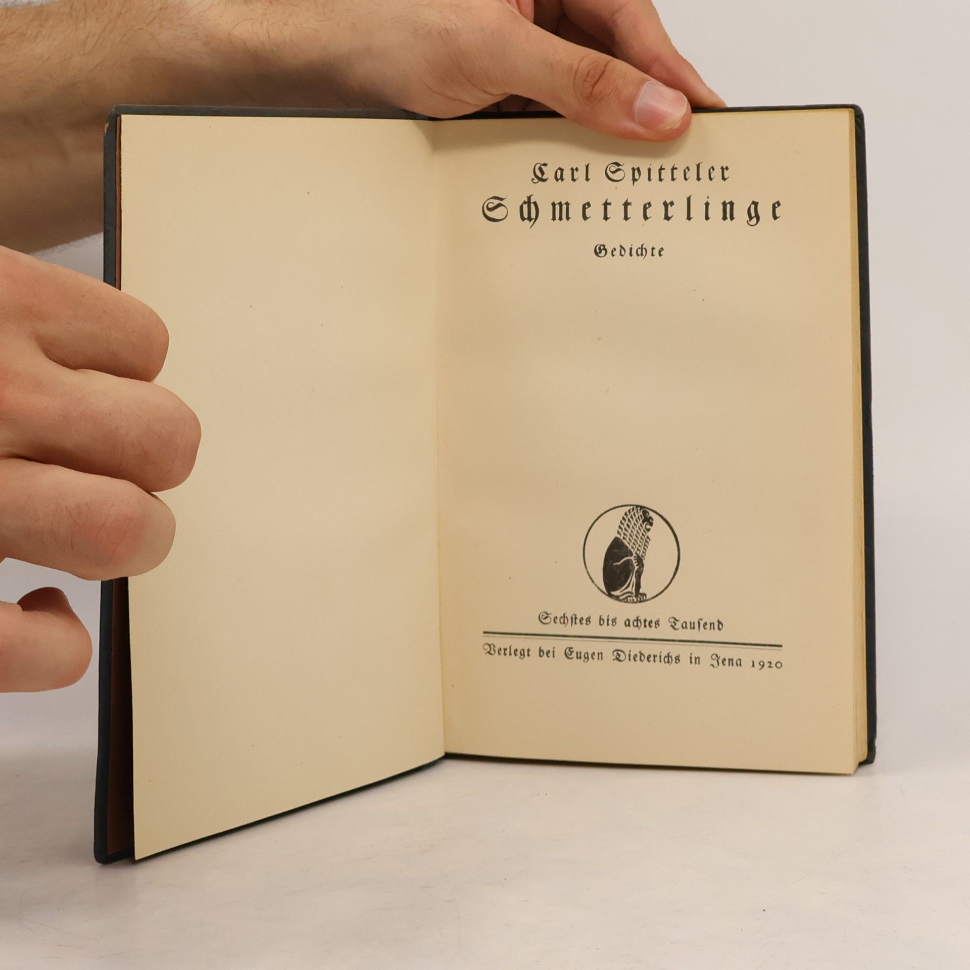 Carl Spitteler Schmetterlinge: Gedichte