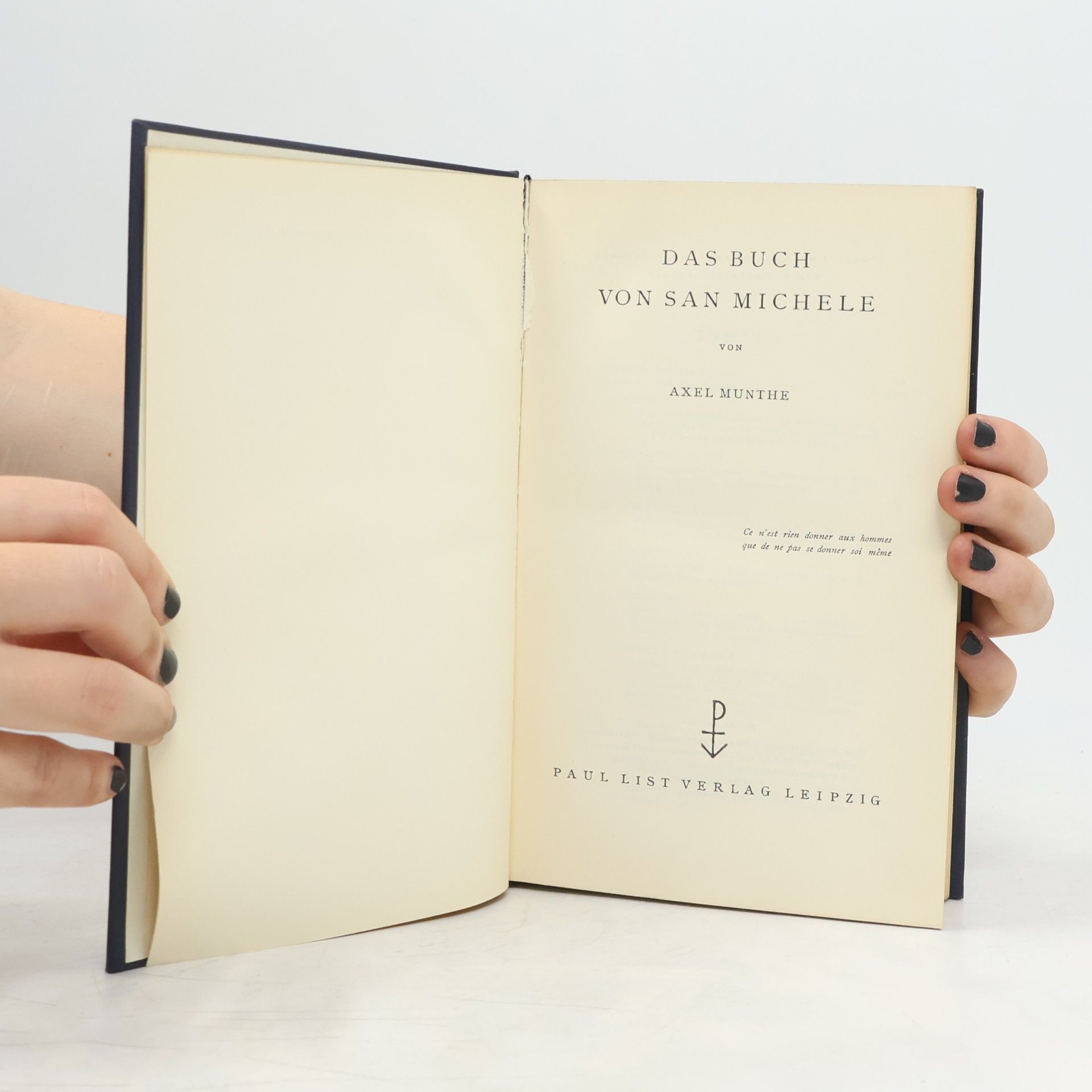 Axel Munthe Das Buch von San Michele