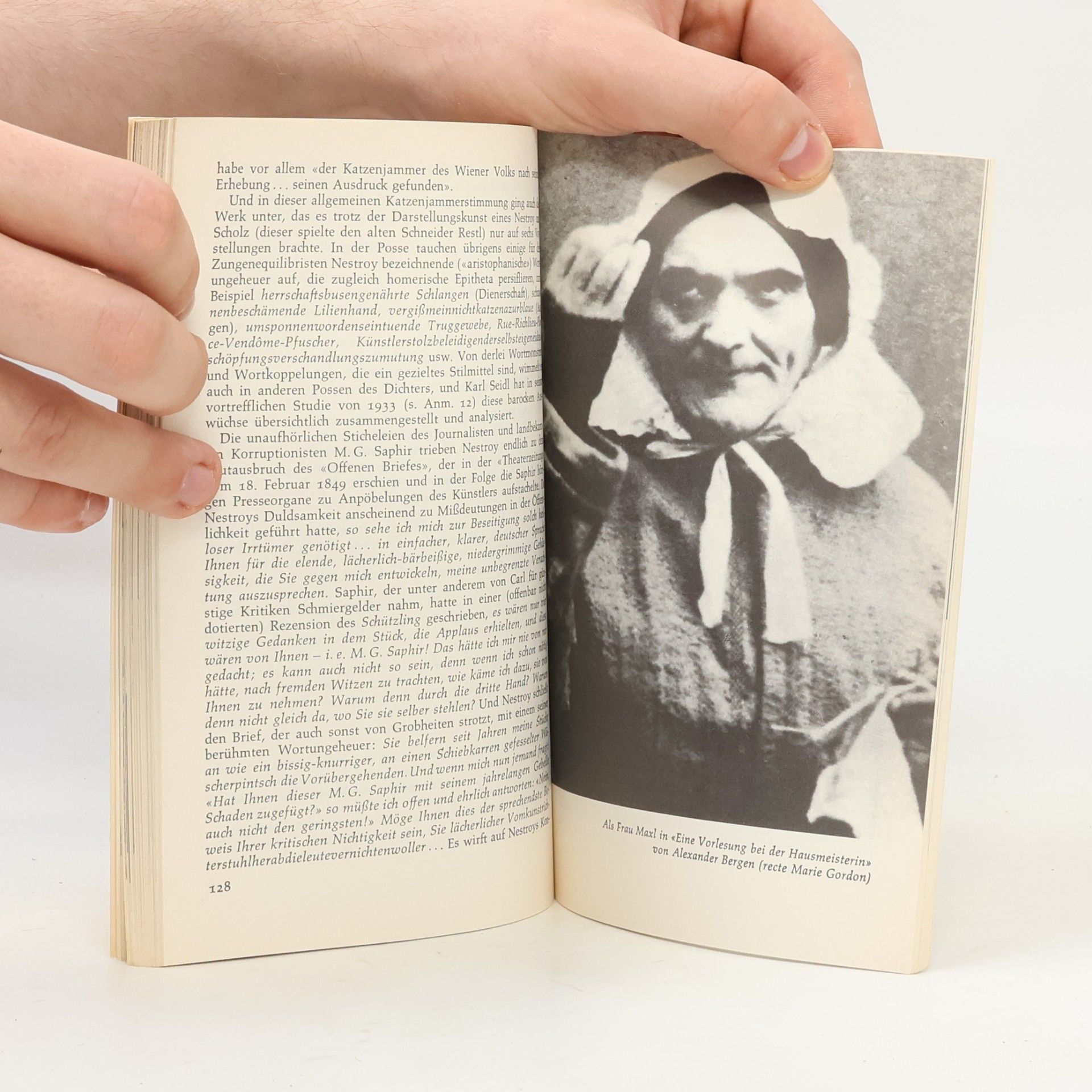 Otto Basil Johann Nestroy in Selbstzeugnissen und Bilddokumenten