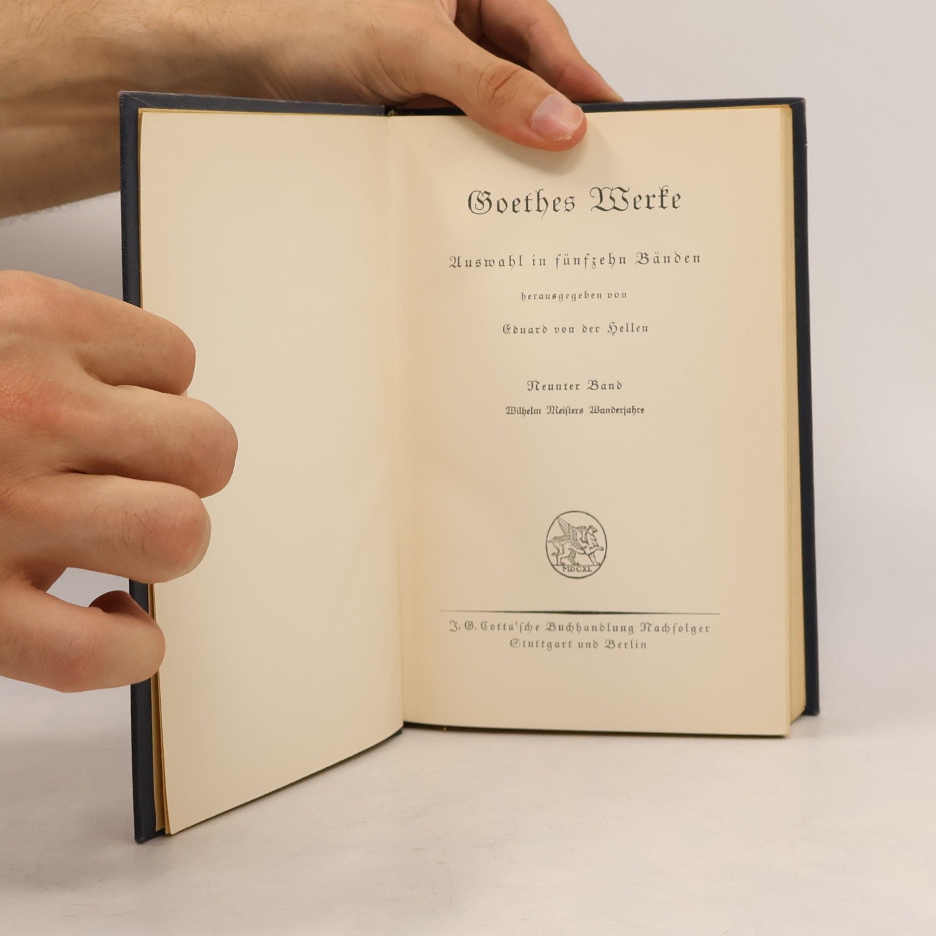 Johann Wolfgang von Goethe Goethes Werke: Auswahl in fünfzehn Bänden. Band 9