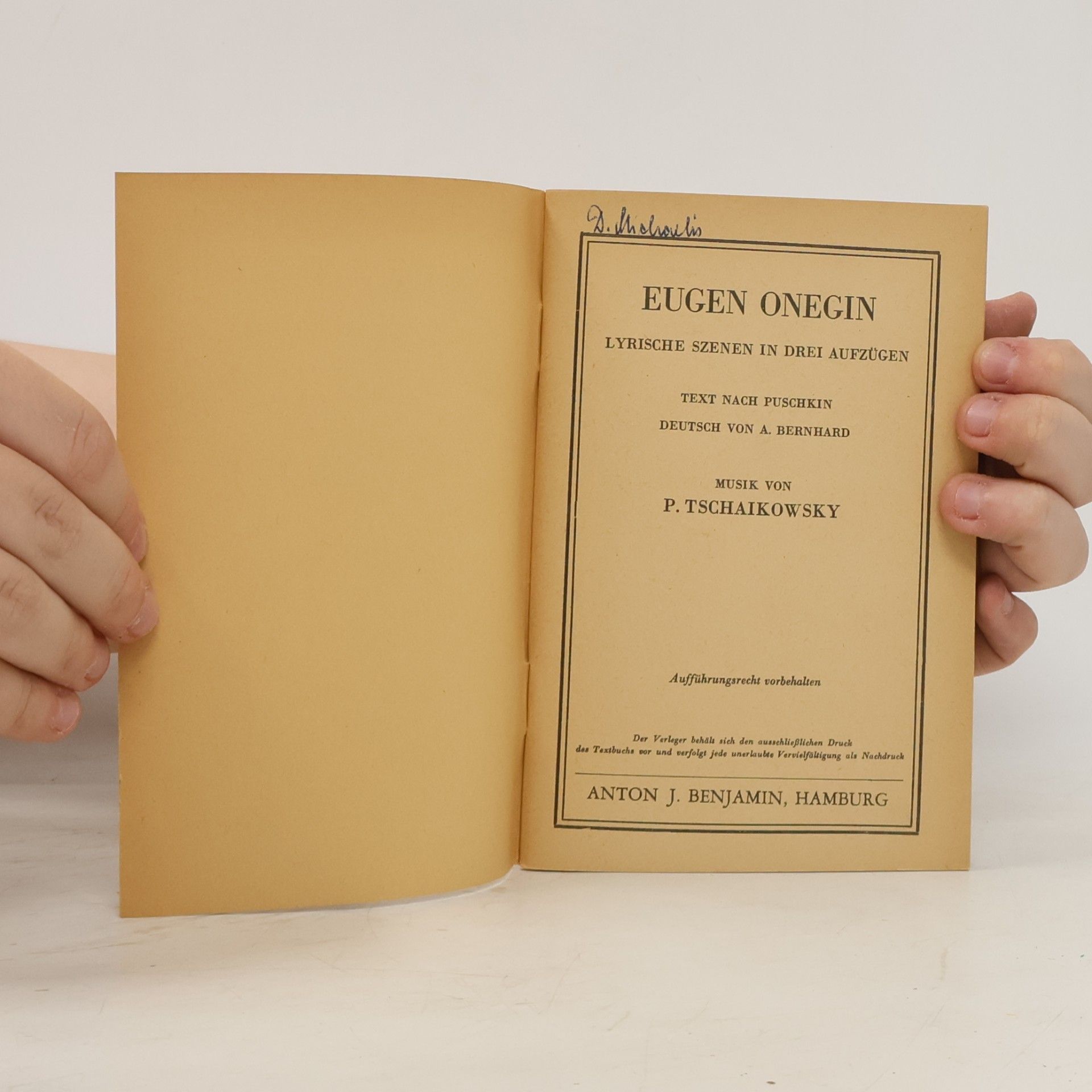 Petr Il'ič Čajkovskij Eugen Onegin
