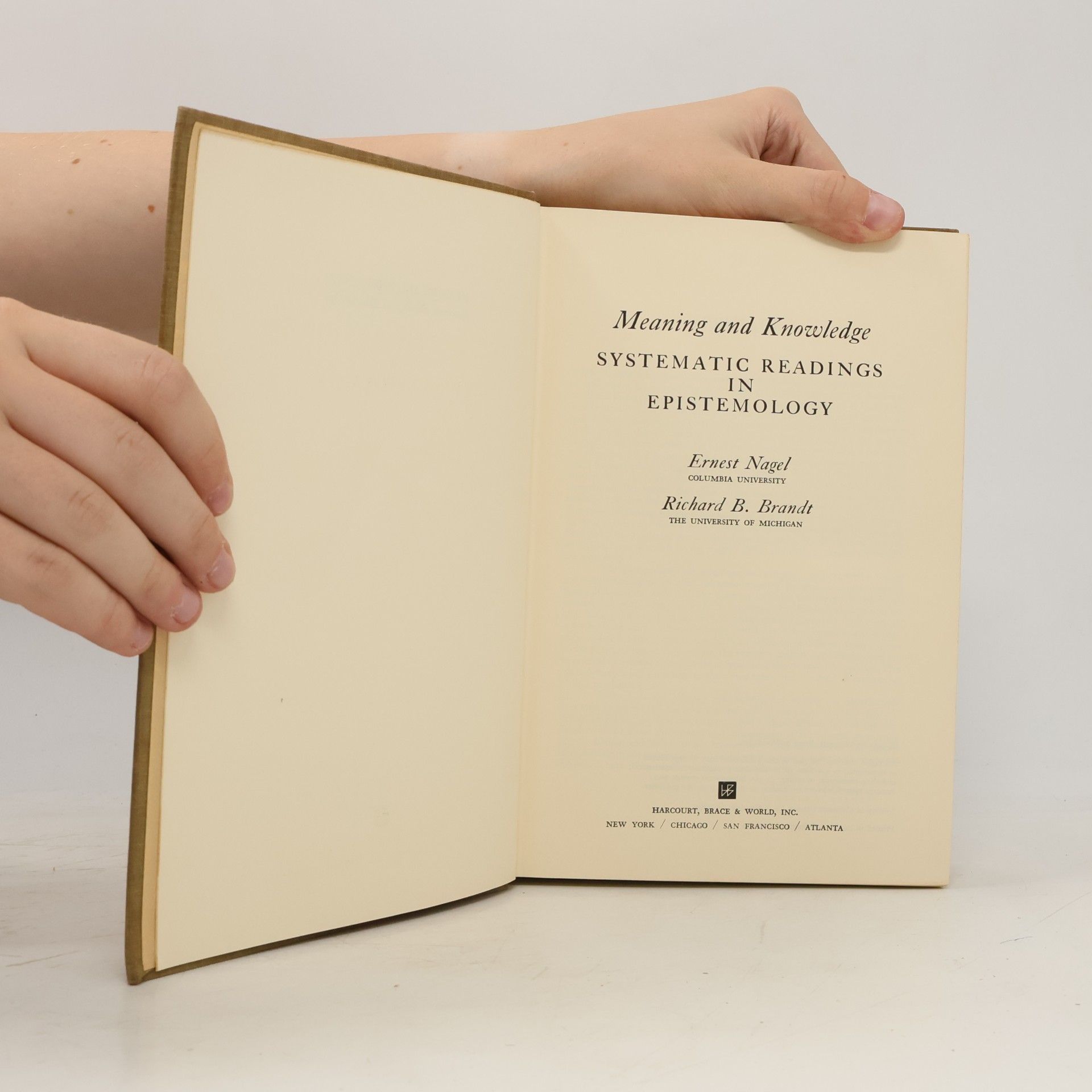 Ernest Nagel Meaning and Knowledge
