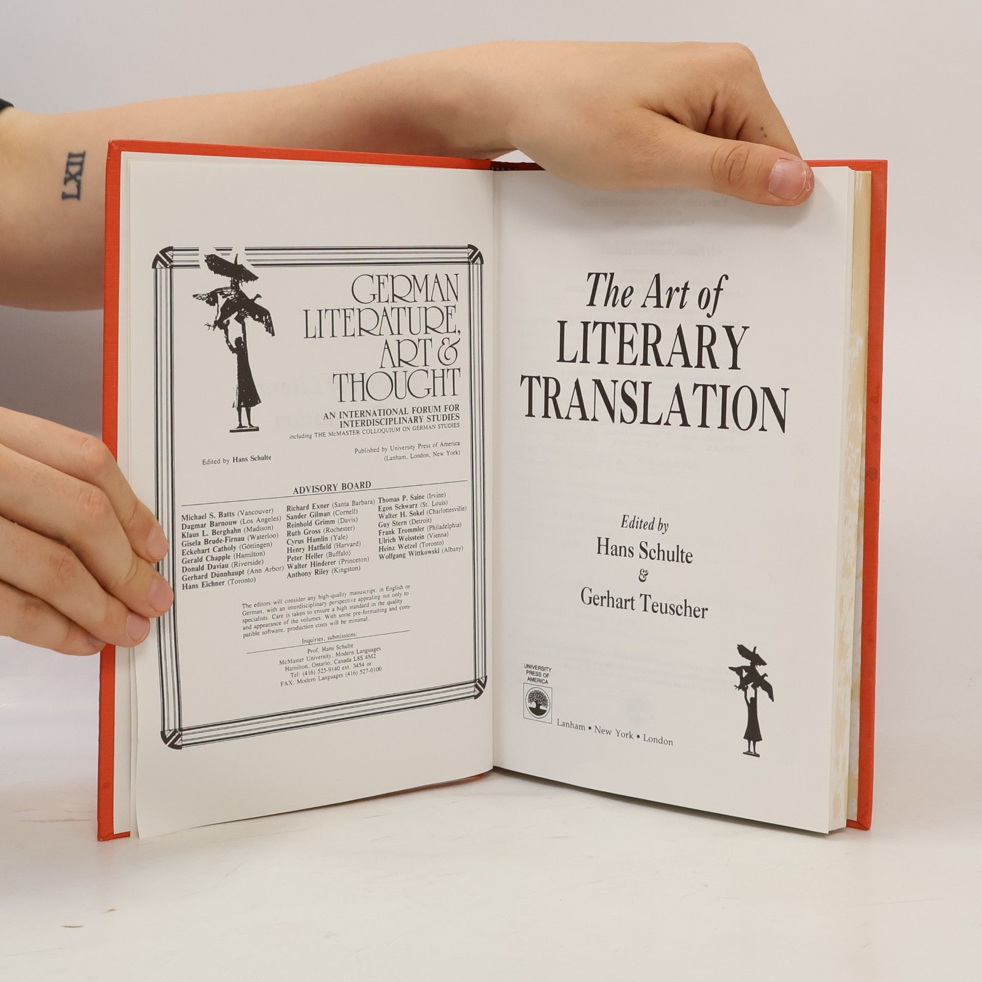 Hans Schulte  The Art of Literary Translation