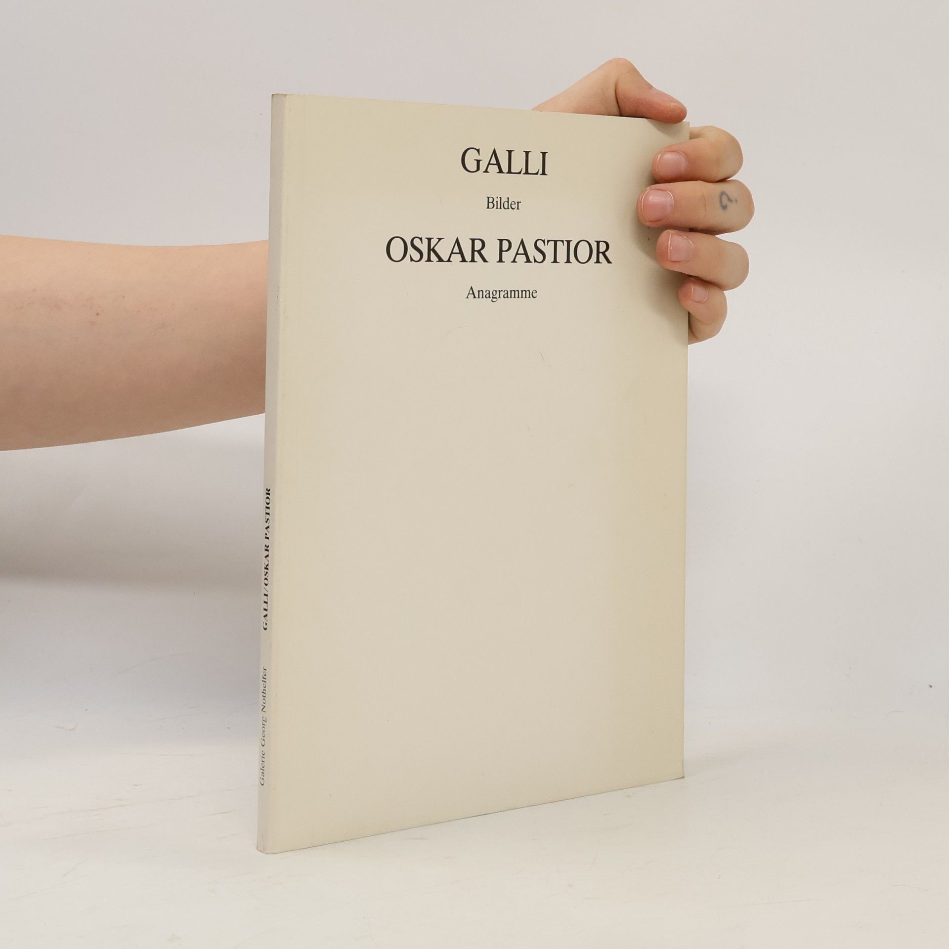 Collectif d'auteurs Galli - Bilder, Oskar Pastior - Anagramme